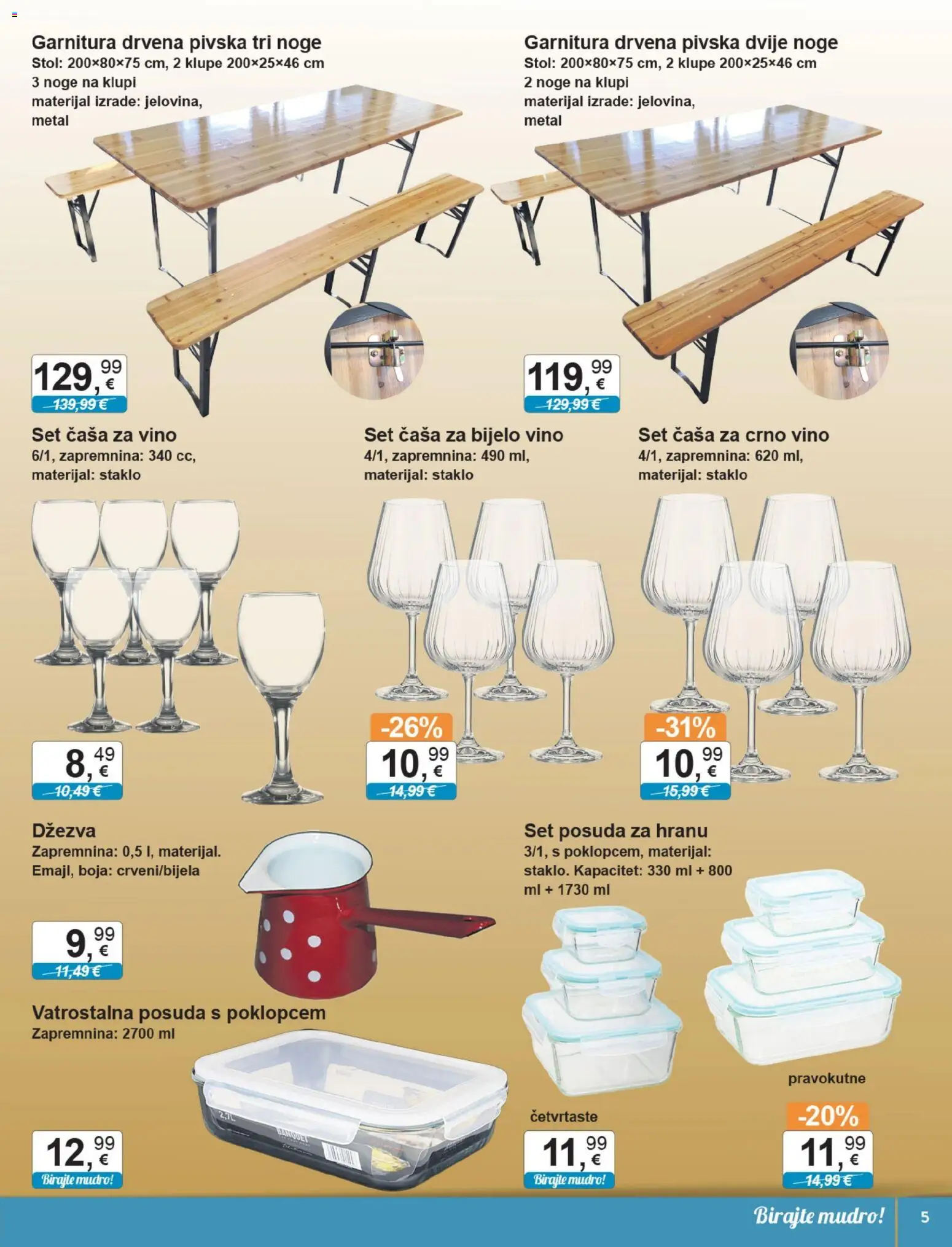 KTC katalog | vrijedi od 05.11.2025 | Stranica: 5 | Proizvodi: Bijelo vino, Stol, Vino, Dzezva