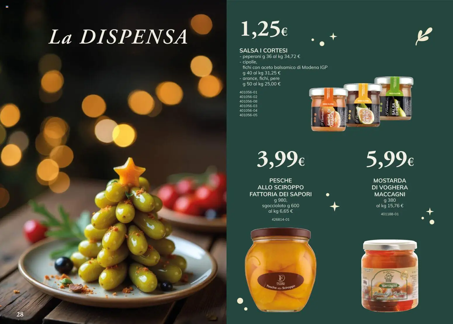 Volantino Basko del 24.11.2025 | Pagina: 28 | Prodotti: Arance, Peperoni, Salsa, Aceto