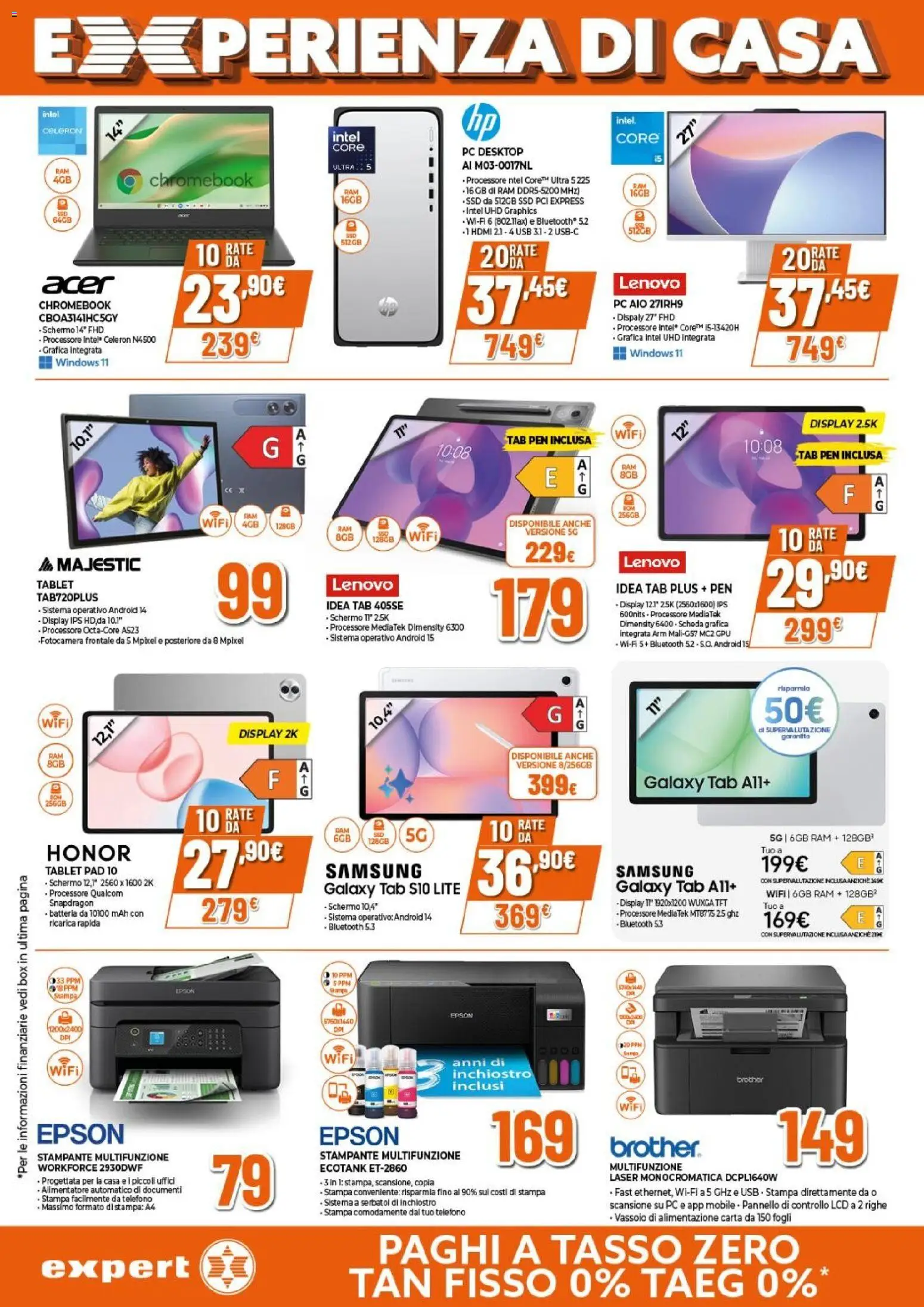 Volantino Expert del 09.04.2026 | Pagina: 12 | Prodotti: PC, Stampante, USB, Stampa
