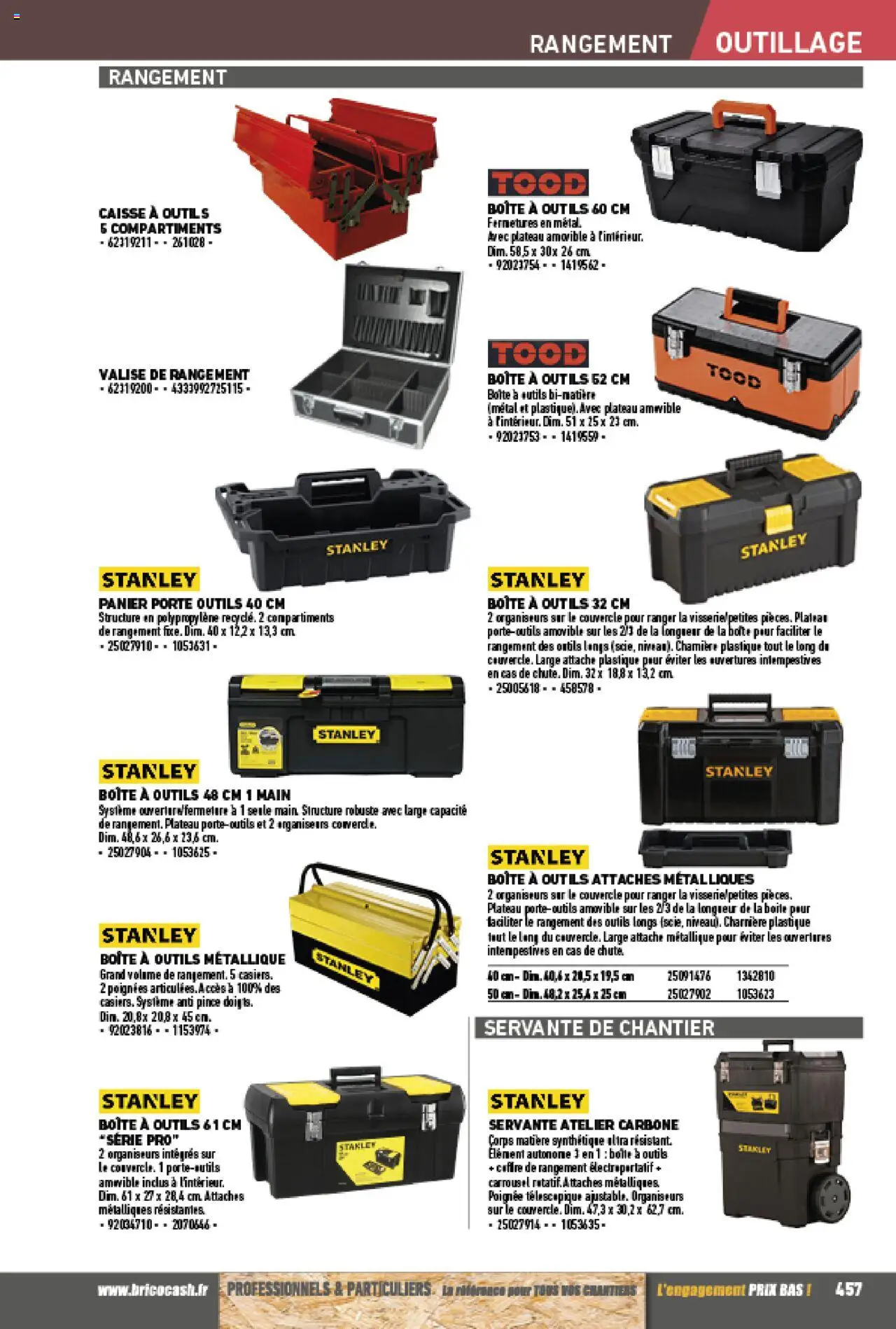 {H1} | Page: 457 | Produits: Plateau, Charnière, Coffre de rangement, Valise