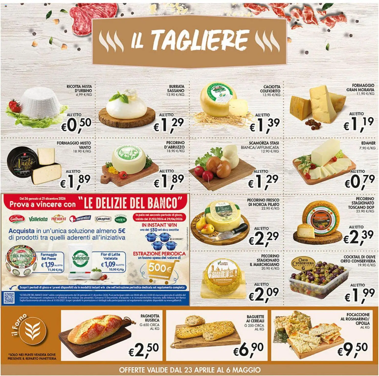 Volantino Coal del 23.04.2026 | Pagina: 10 | Prodotti: Formaggio, Tagliere, Il forno, Pecorino