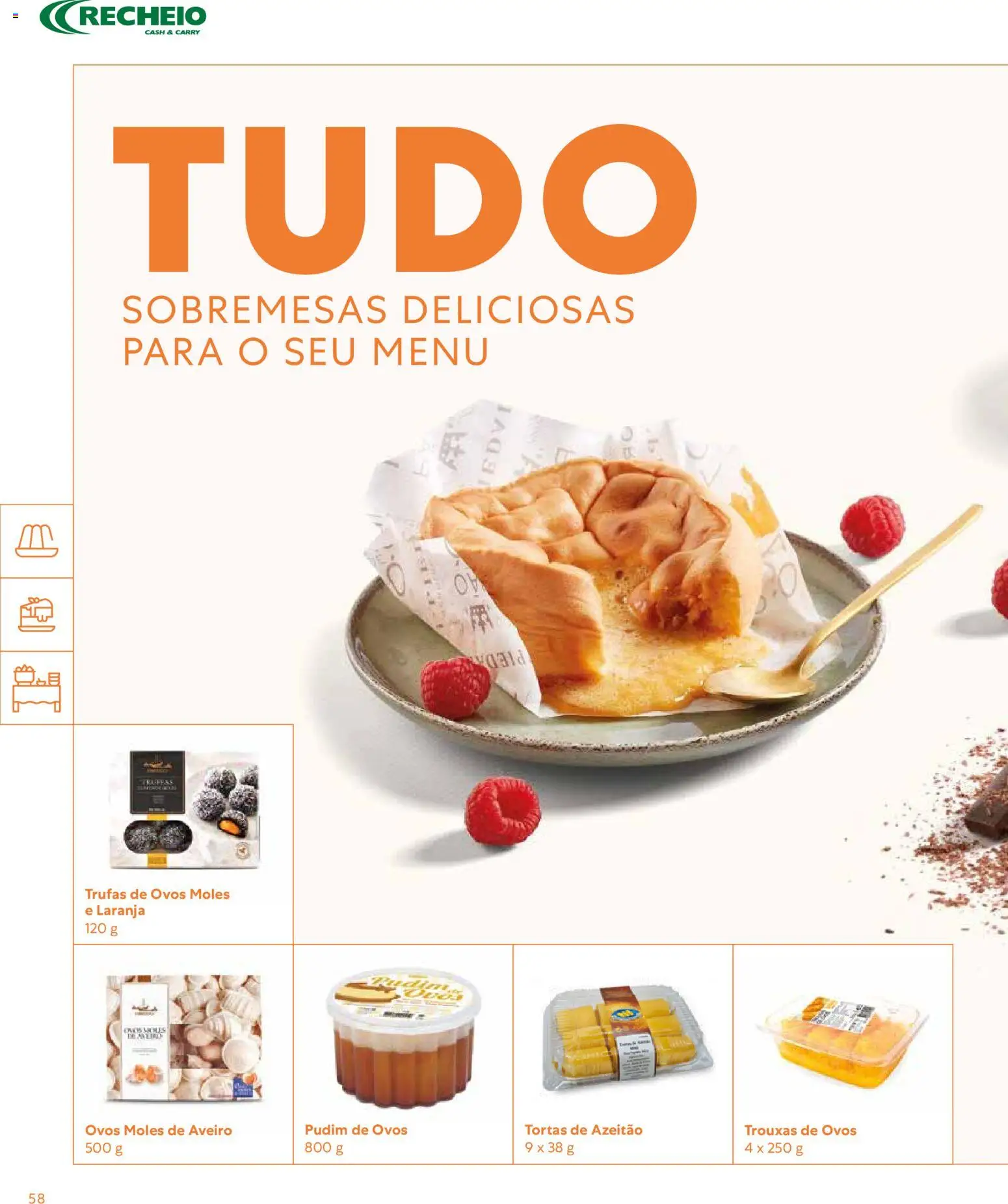 Recheio - Catálogo de Alfragide │ válido de 16.03.2026 | Página: 58 | Produtos: Pudim, Ovos