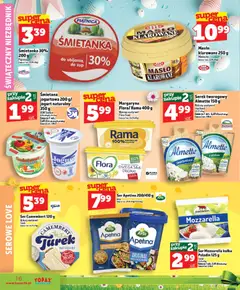 Pogląd oferty "Topaz gazetka - Express" - ważna od 26.03.2026 | Strona: 16 | Produkty: Camembert, Margaryna, Masło, Cheddar