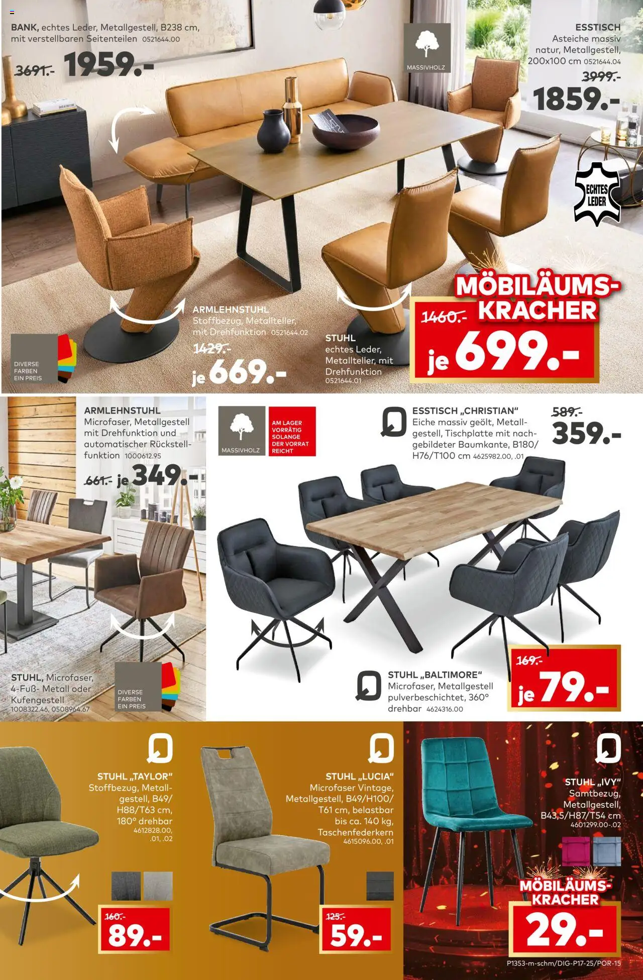 Porta! Prospekt 	 – gültig ab 08.09.2025 | Seite: 13 | Produkte: Esstisch, Stuhl