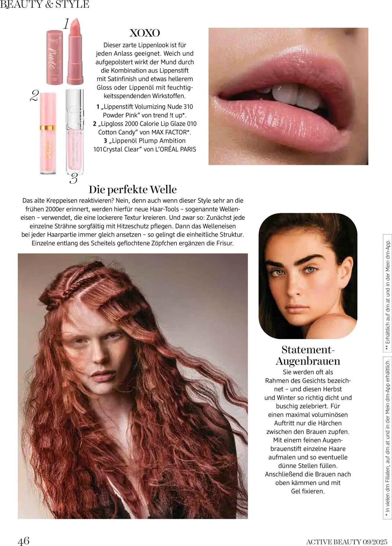 dm drogerie markt Active Beauty Magazin 09/2025 gültig ab 10.09.2025 | Seite: 46 | Produkte: Lippenstift
