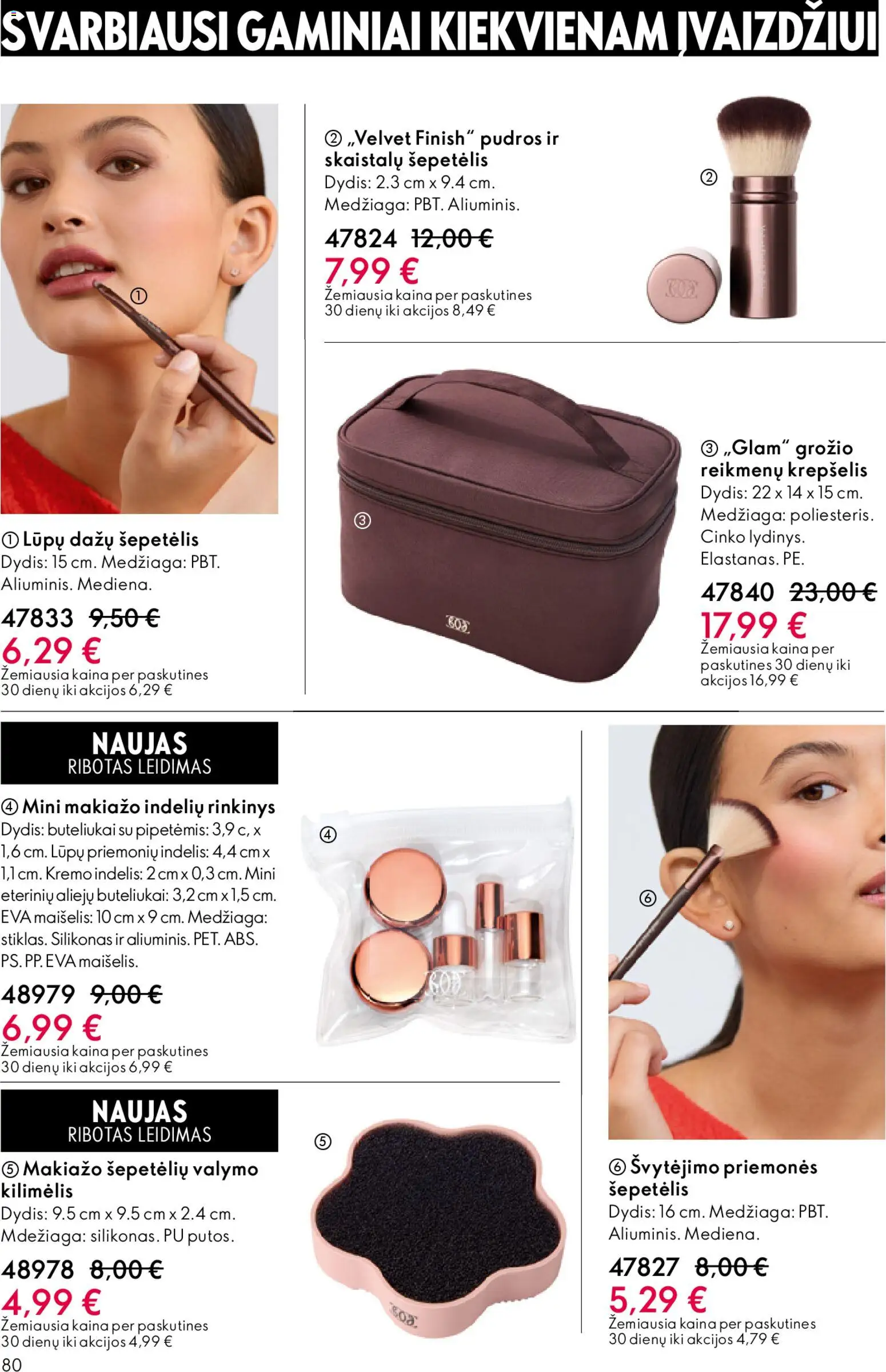 Oriflame akcijos nuo 19.11.2025 | Puslapis: 80 | Prekių: Šepetėlis, Kilimėlis, Krepšelis