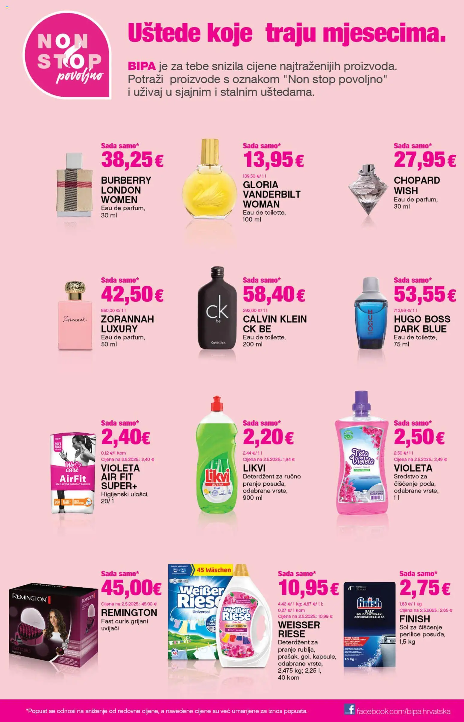 Bipa katalog | vrijedi od 02.04.2026 | Stranica: 20 | Proizvodi: Deterdžent, Sol, Violeta, Weisser Riese