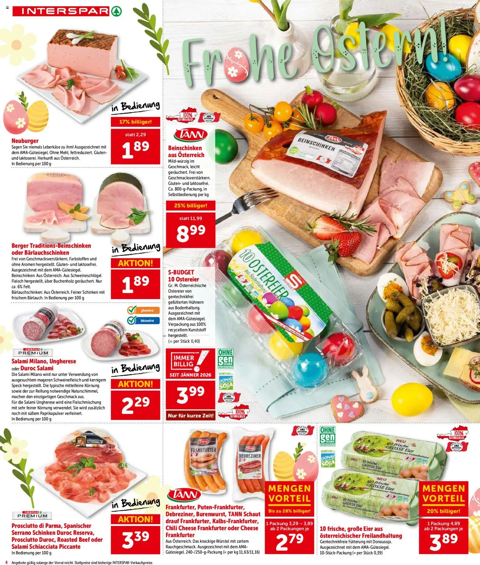 Interspar Flugblatt- Wien gültig ab 31.03.2026 | Seite: 5 | Produkte: Chili, Eier, Schinken, Schweinefleisch