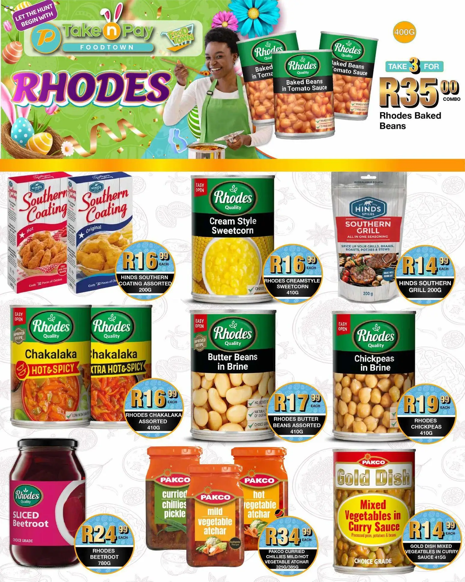 New Take n Pay catalogue – valid from 23.03.2026 | Page: 13 | Products: Beans, Grill, Seasoning, Sauce