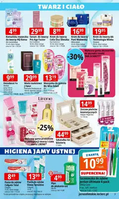 Pogląd oferty "E.Leclerc Gazetka - Warszawa Jerozolimskie" - ważna od 13.11.2025 | Strona: 7 | Produkty: Karta, Por, Woda toaletowa, Krem do twarzy