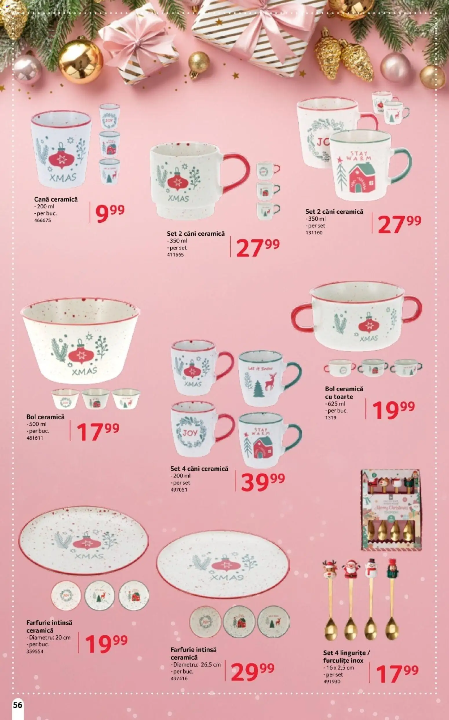 Noul catalog Selgros – valabil de la 14.11.2025 | Pagină: 56 | Produse: Pc, Bol, Farfurie