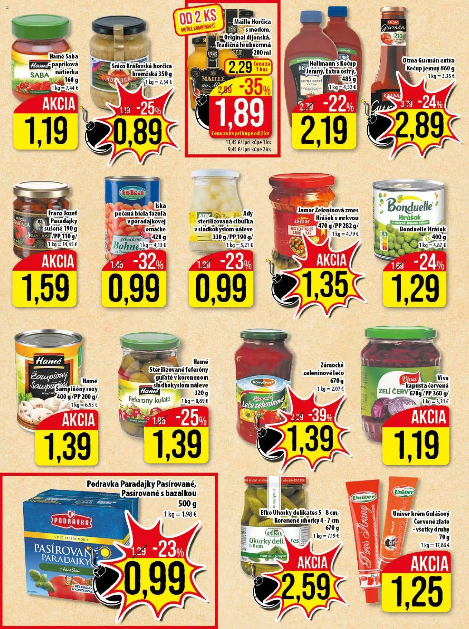 Nové Klas akcie – leták je platný od 03.11.2025 | Strana: 17 | Produkty: Paradajky, Hrášok, Kečup, Krém