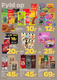 Logismose kaffe, 200 g helbønner eller 300 g formalet kaffe. Pr. kg max. 225,00 gyldig fra 11.10.2025 | Side: 22