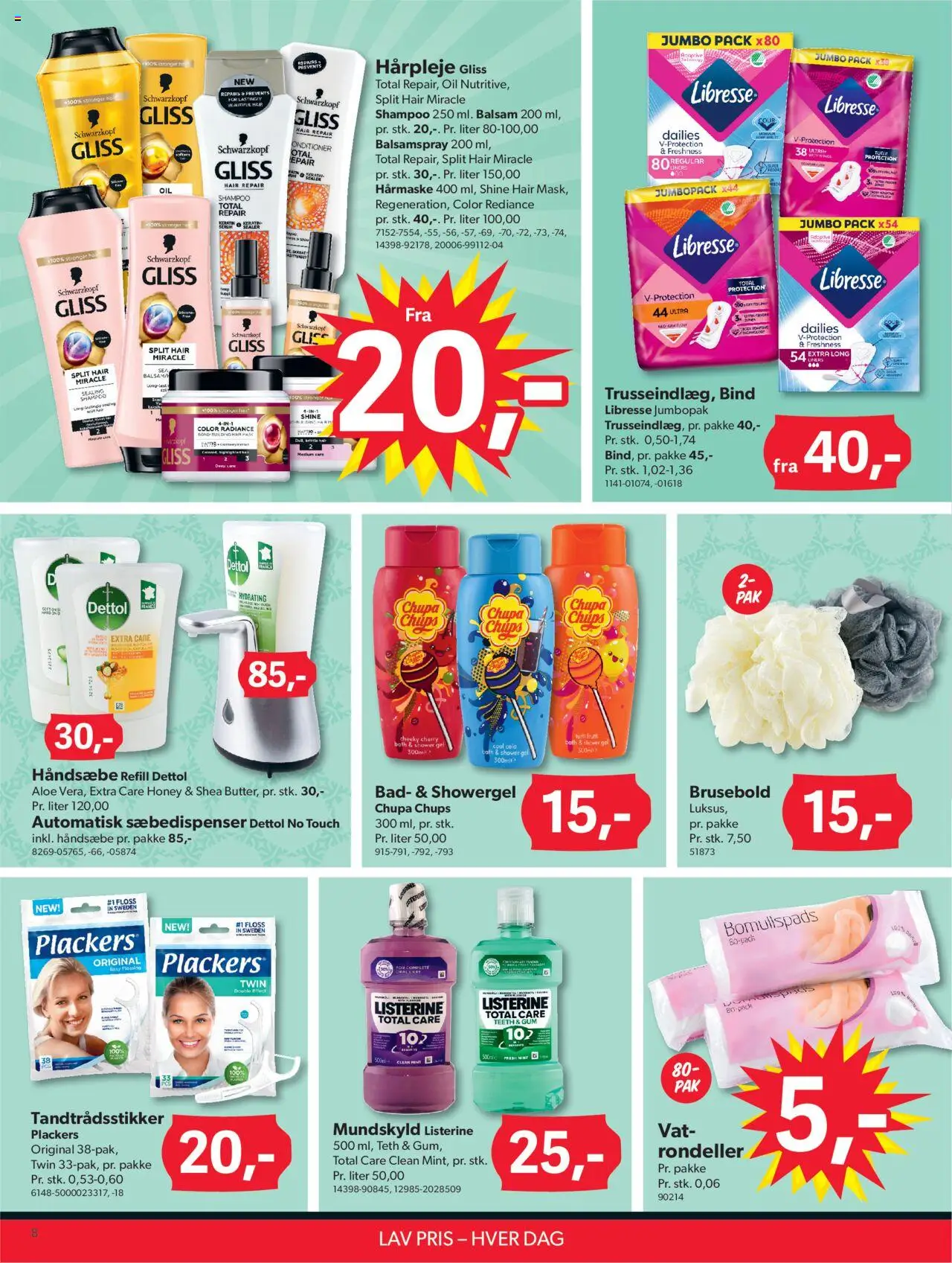 Bigdollar Tilbudsavis gyldig fra 20.06.2025 | Side: 8 | Produkter: Hårmaske, Shampoo, Balsam, Bad