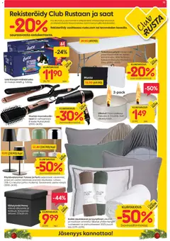 Rusta-mainoslehti voimassa 15.12.2025 alkaen | Sivu: 15 | Tuotteet: Pöytä