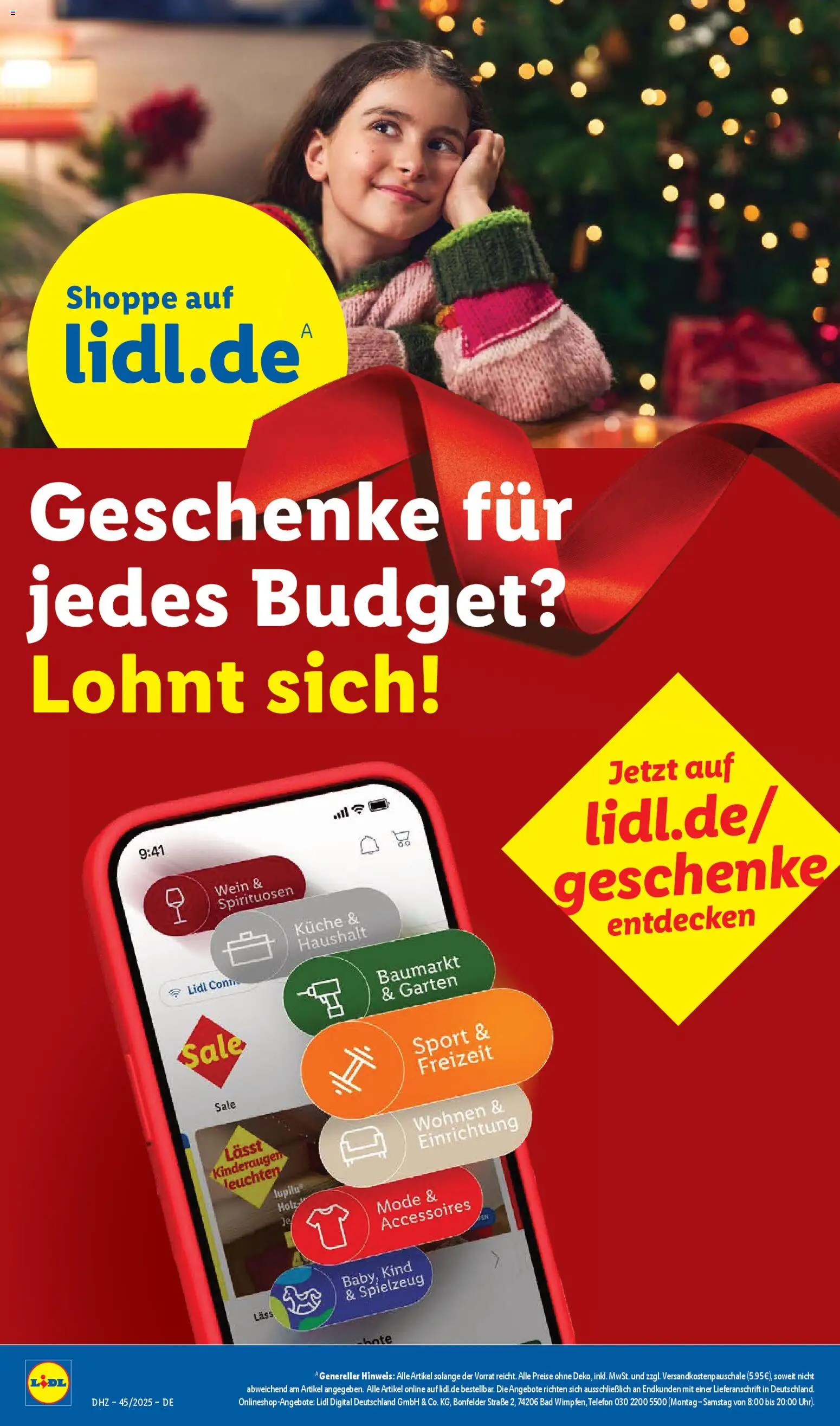 Lidl Prospekt Hilders – gültig ab 03.11.2025 | Seite: 26 | Produkte: Bad, Wein, Telefon, Uhr