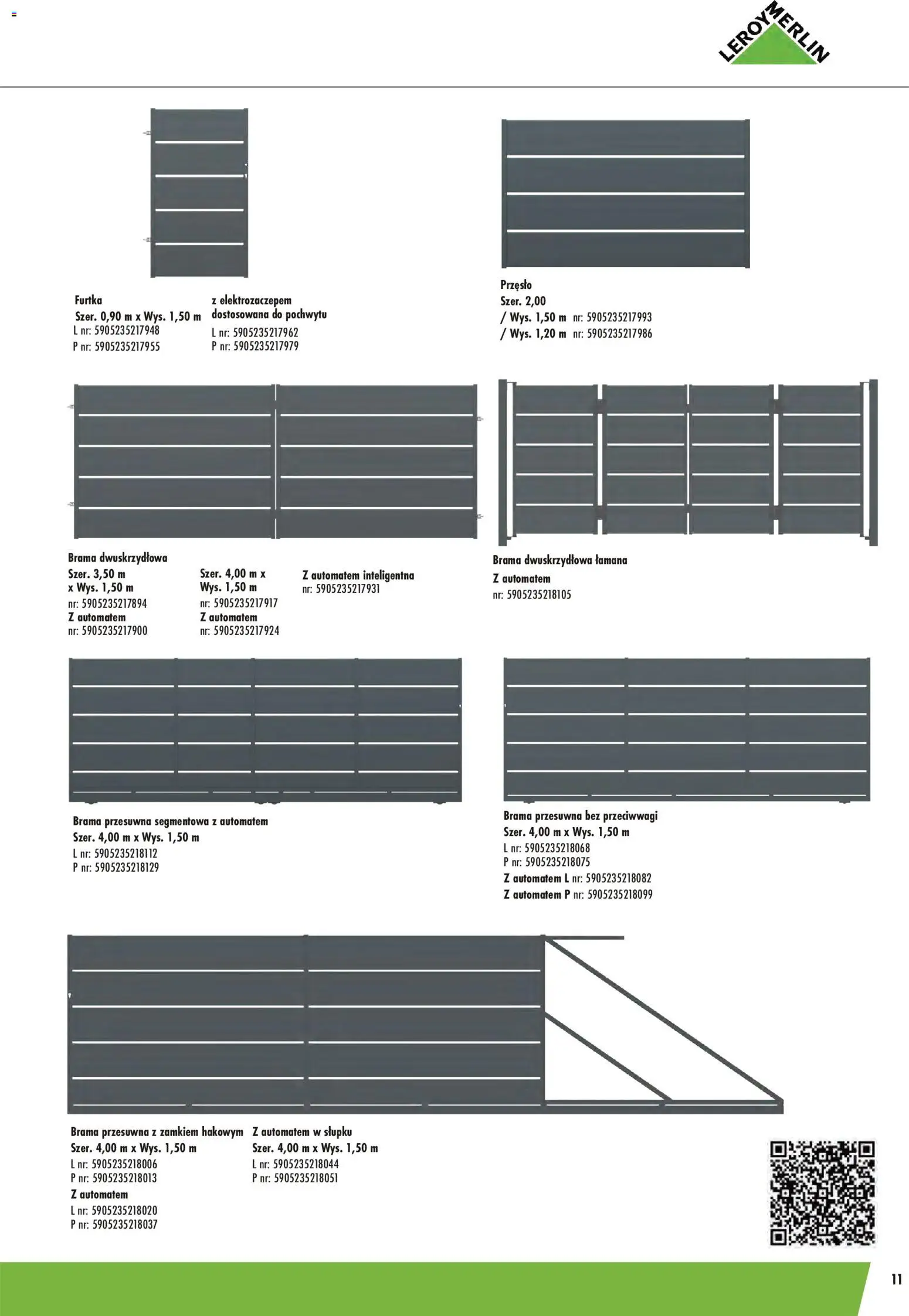 Leroy Merlin gazetka - Ogrodzenia Polbram od 09.03.2026 | Strona: 11