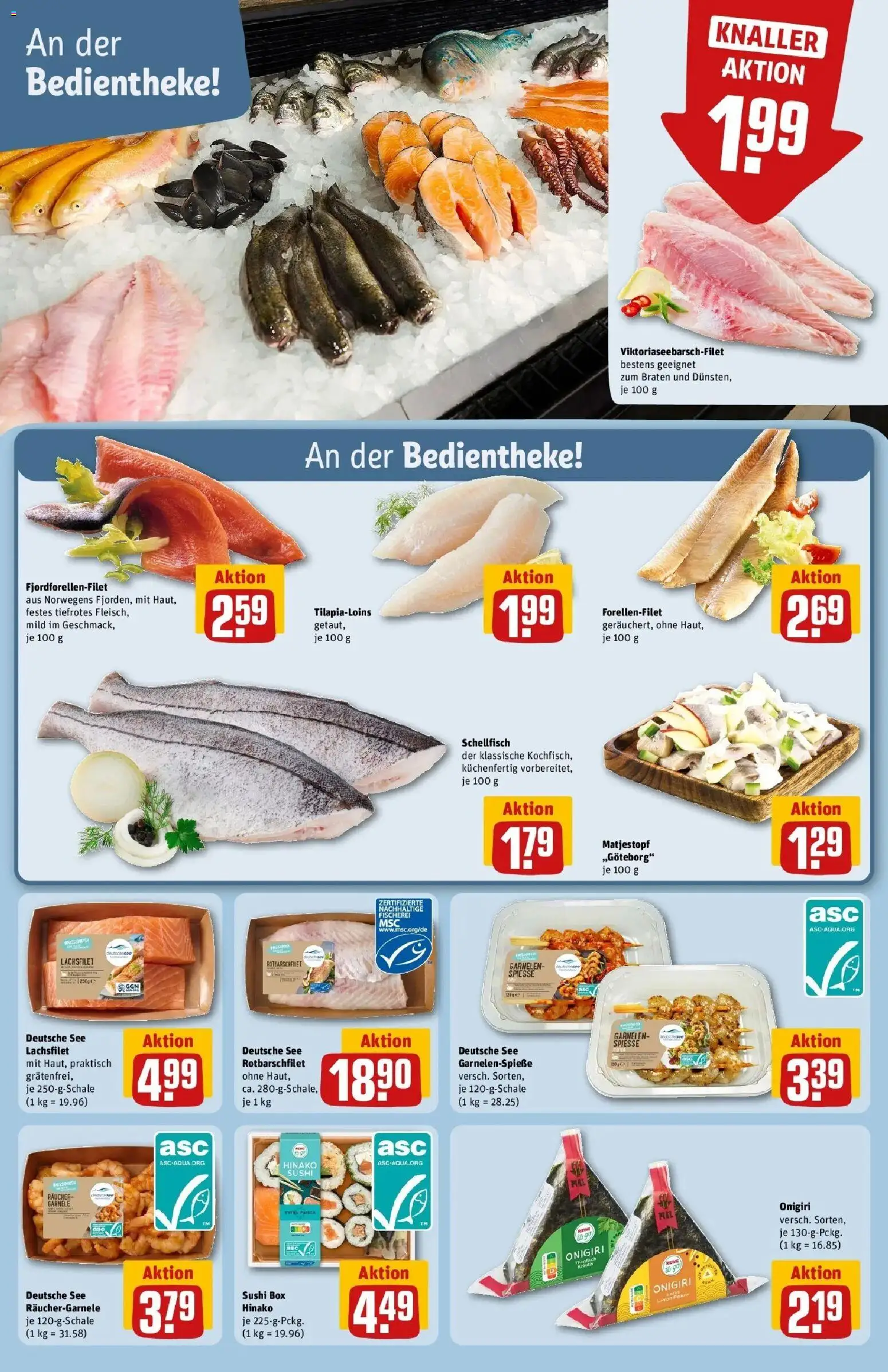 Rewe Prospekt Köln / Weidenpesch	 – gültig ab 12.04.2026 | Seite: 12 | Produkte: Thunfisch, Box, Spieße, Garnelen