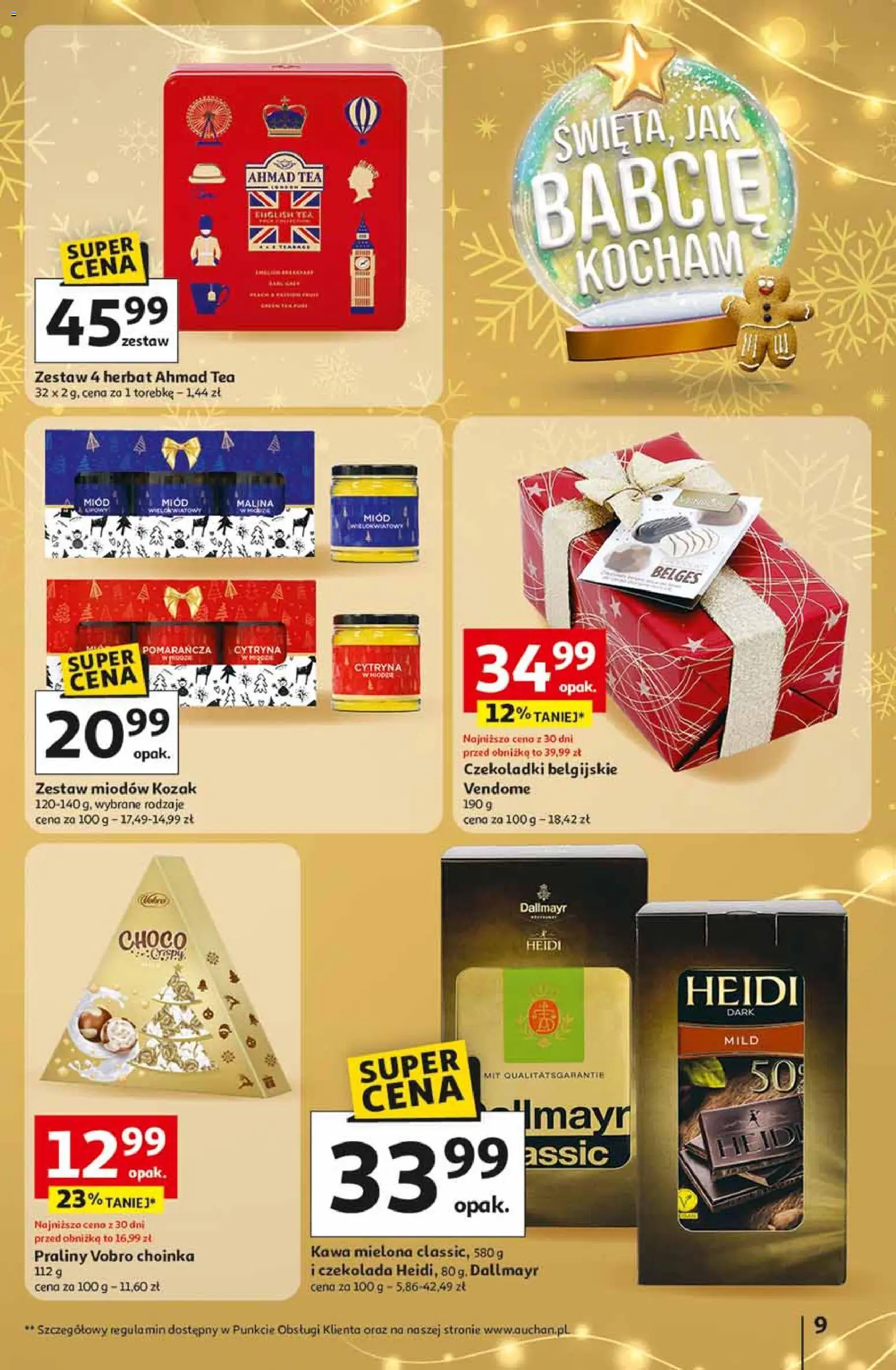 Auchan Black Friday od 13.11.2025 | Strona: 9 | Produkty: Cytryna, Malina, Kawa, Czekolada