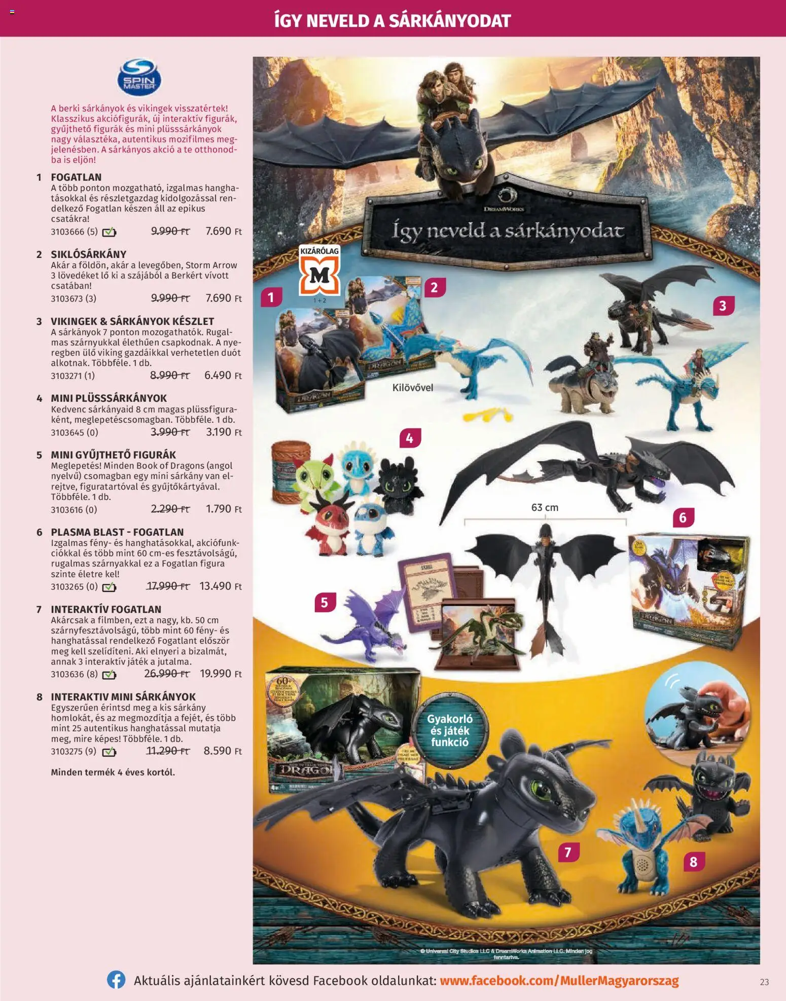 Müller akciós ujság - amely érvényes a következő dátumtól: 27.10.2025 | Oldal: 23 | Termékek: Játék