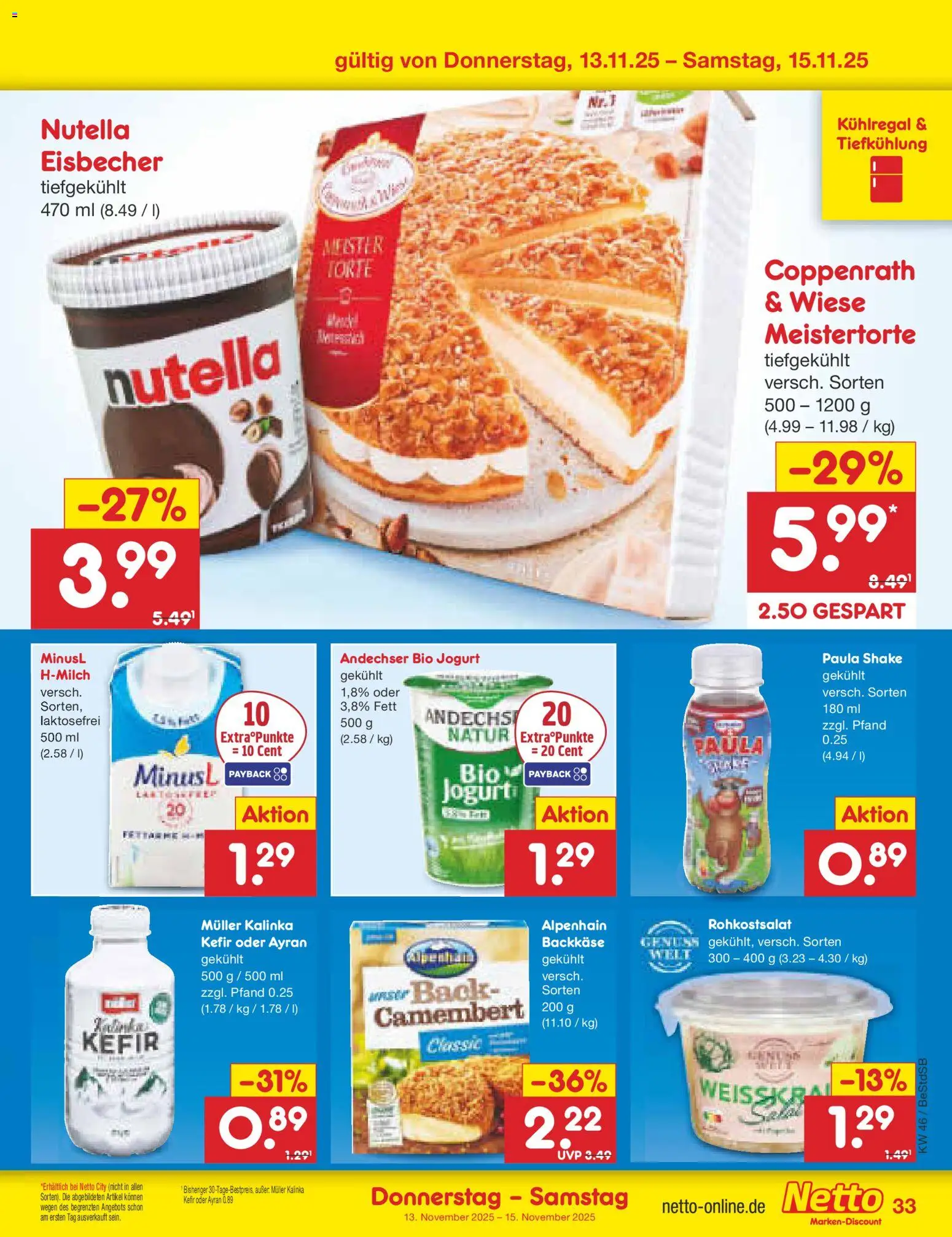 Netto Marken-Discount Prospekt 	 – gültig ab 10.11.2025 | Seite: 41 | Produkte: Kefir, Nutella