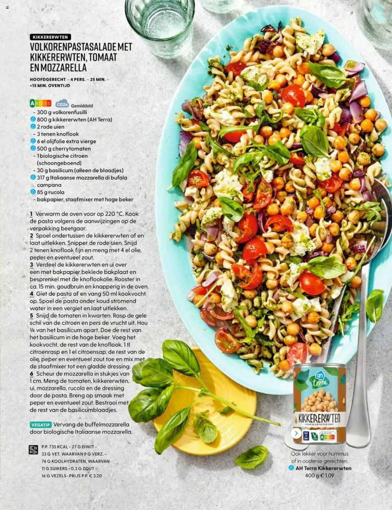  | Pagina: 12 | Producten: Pasta, Kikkererwten, Mozzarella, Knoflook