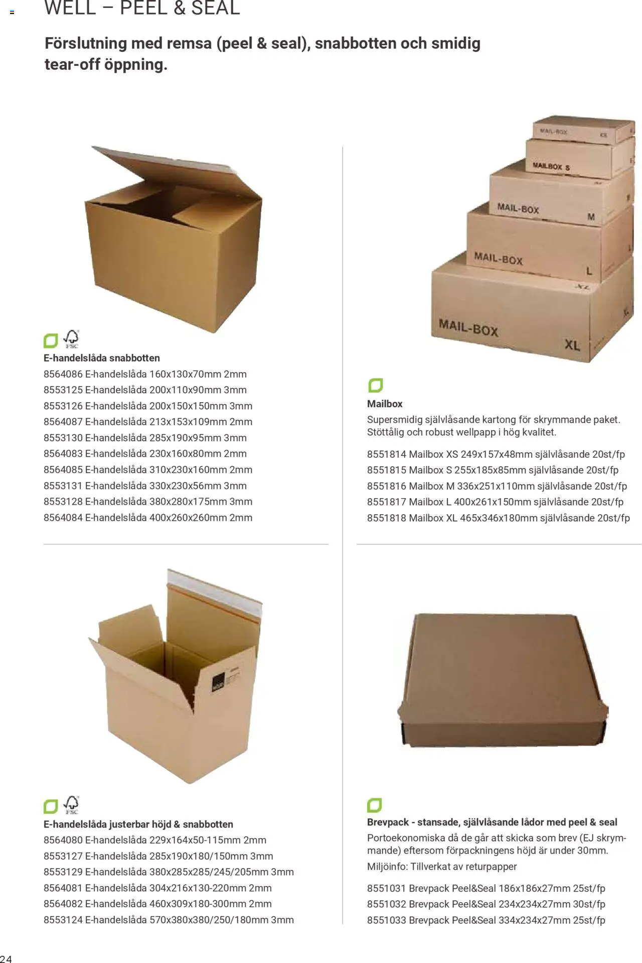 Office Depot reklamblad aktuell från 11.11.2024 | Sida: 24 | Produkter: Wellpapp, Kartong