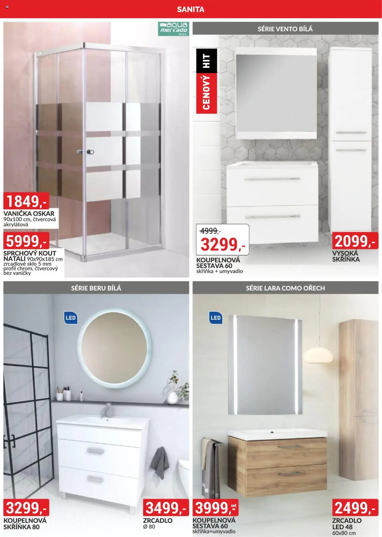 BAUMAX leták od 01.06.2025 | Strana: 46 | Produkty: Skříňka, Umyvadlo, Sprchový kout, LED