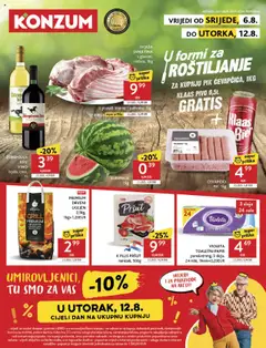 Konzum HR Akciós újság - amely érvényes a következő dátumtól: 06.08.2025