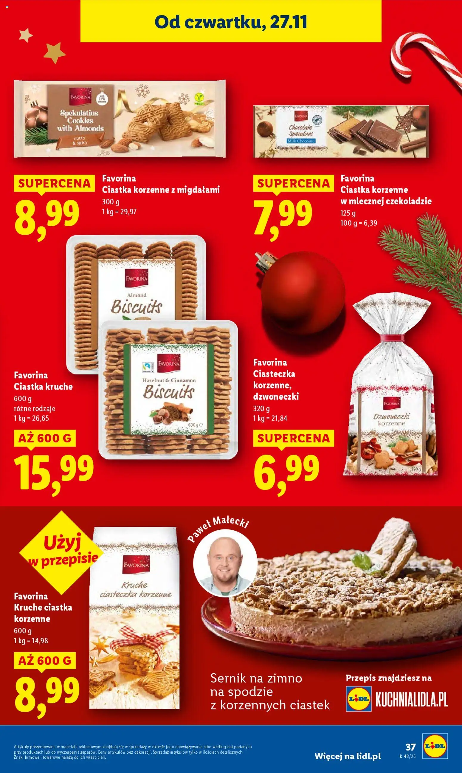 Lidl Black Friday od 27.11.2025 | Strona: 37 | Produkty: Ciasteczka korzenne, Ciastka korzenne, Ciastka, Ciasteczka