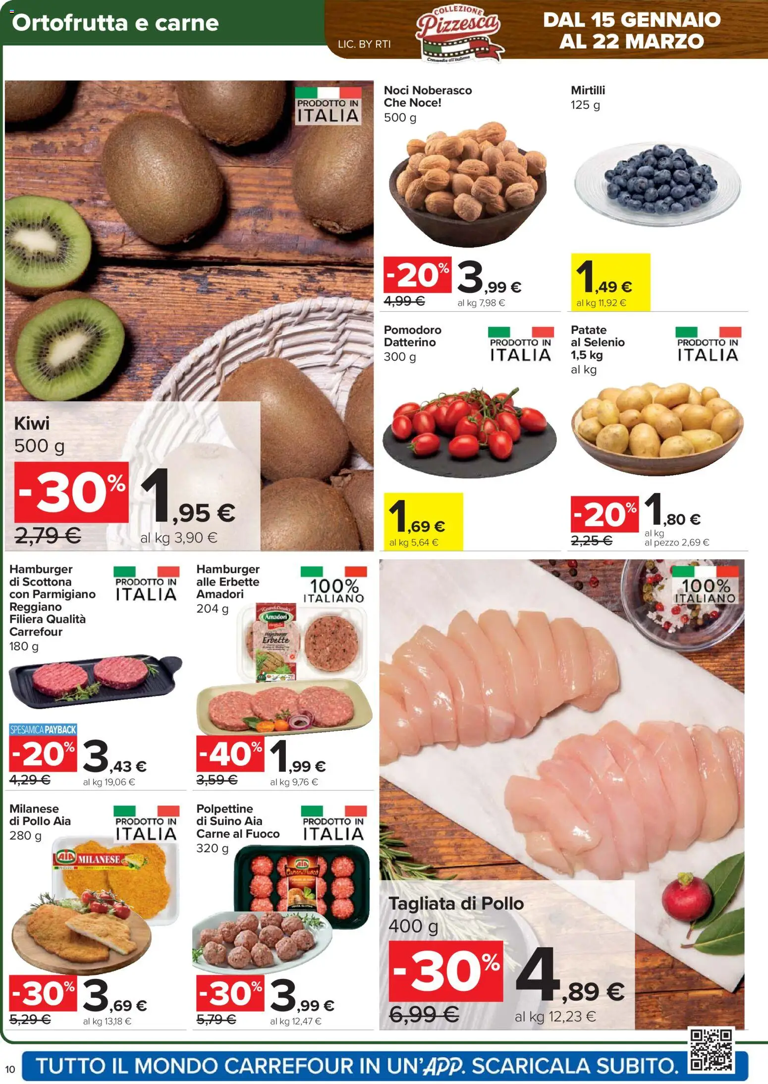 Volantino Carrefour del 26.02.2026 | Pagina: 10 | Prodotti: Pollo, Patate, Suino, Mirtilli
