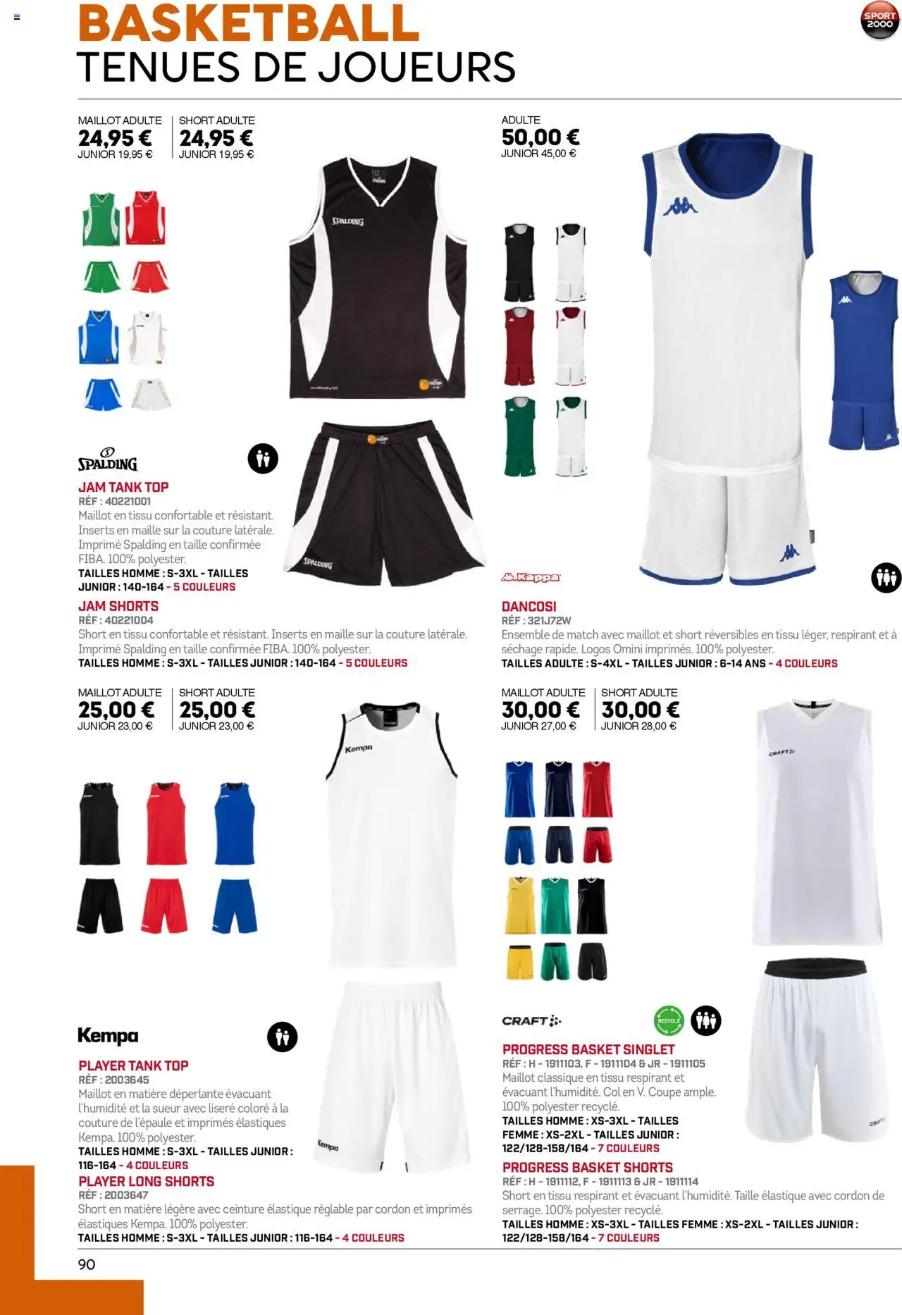 {H1} | Page: 90 | Produits: Ceinture, Élastiques, Shorts