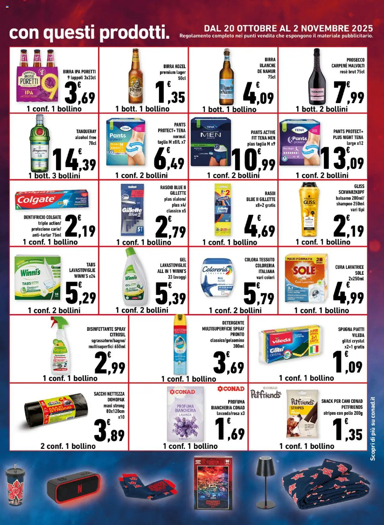 Volantino Conad del 22.10.2025 | Pagina: 15 | Prodotti: Balsamo, Detergente, Prosecco, Lavanda