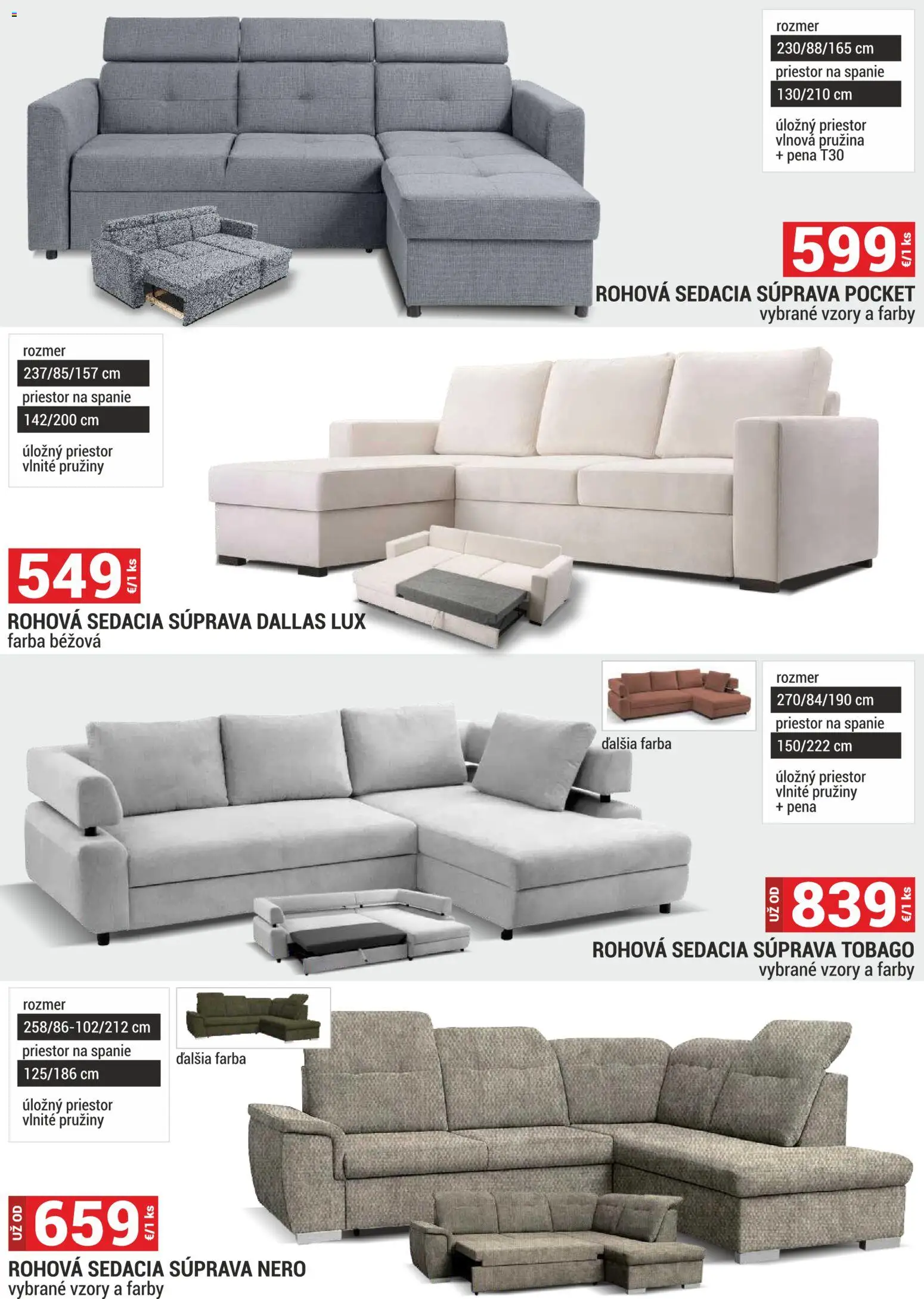 Nové Merkury Market akcie – leták je platný od 01.11.2025 | Strana: 8 | Produkty: Rohová sedacia súprava, Sedacia súprava