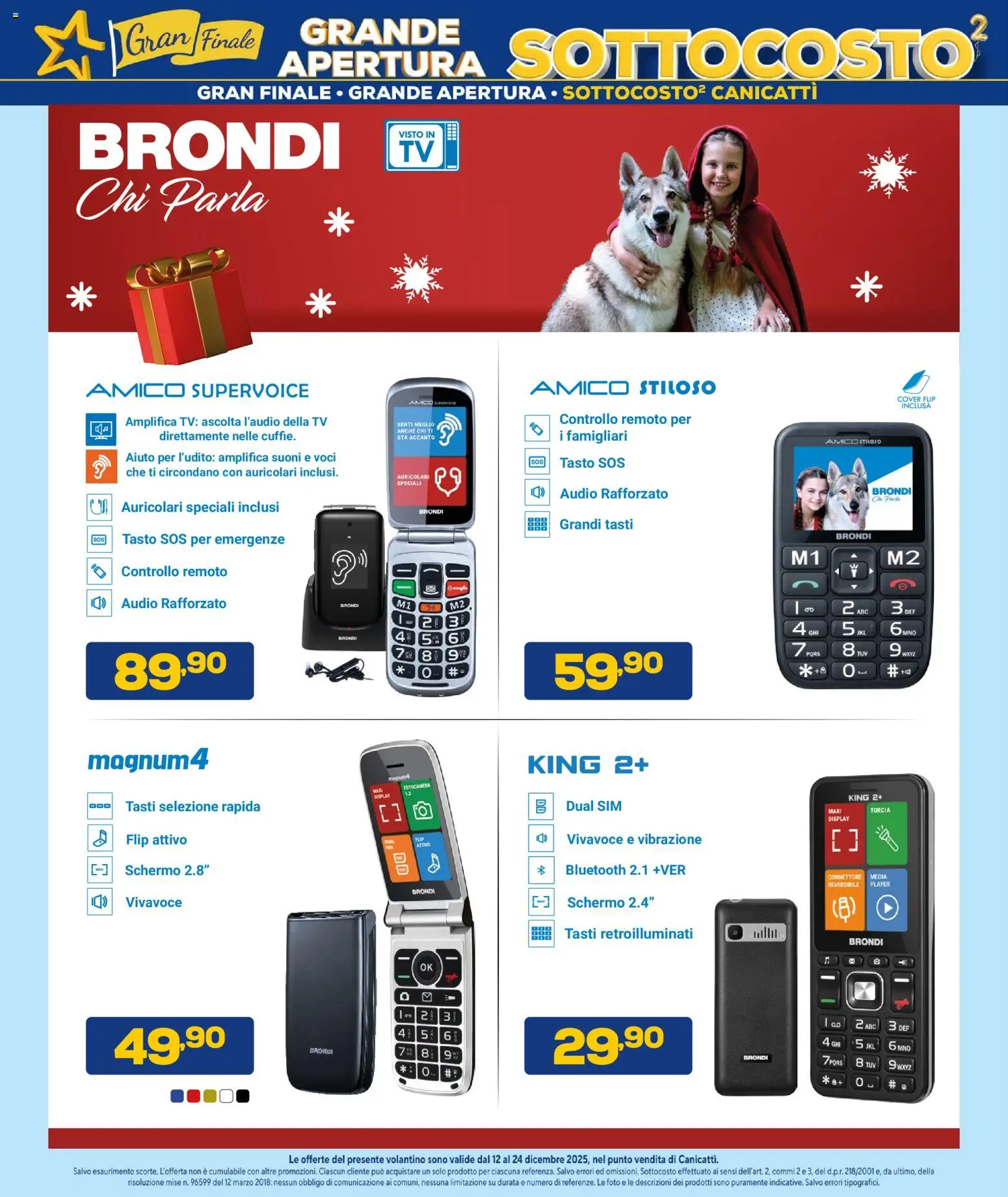 Volantino Euronics del 12.12.2025 | Pagina: 35 | Prodotti: Schermo, Torcia, Audio, Connettore