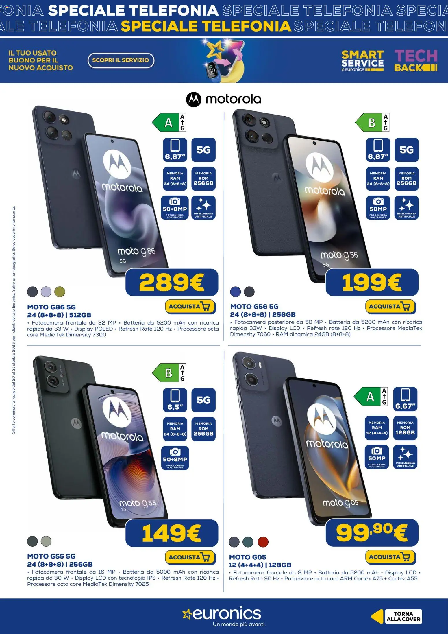 Volantino Euronics del 20.10.2025 | Pagina: 3 | Prodotti: Fotocamera, Batteria