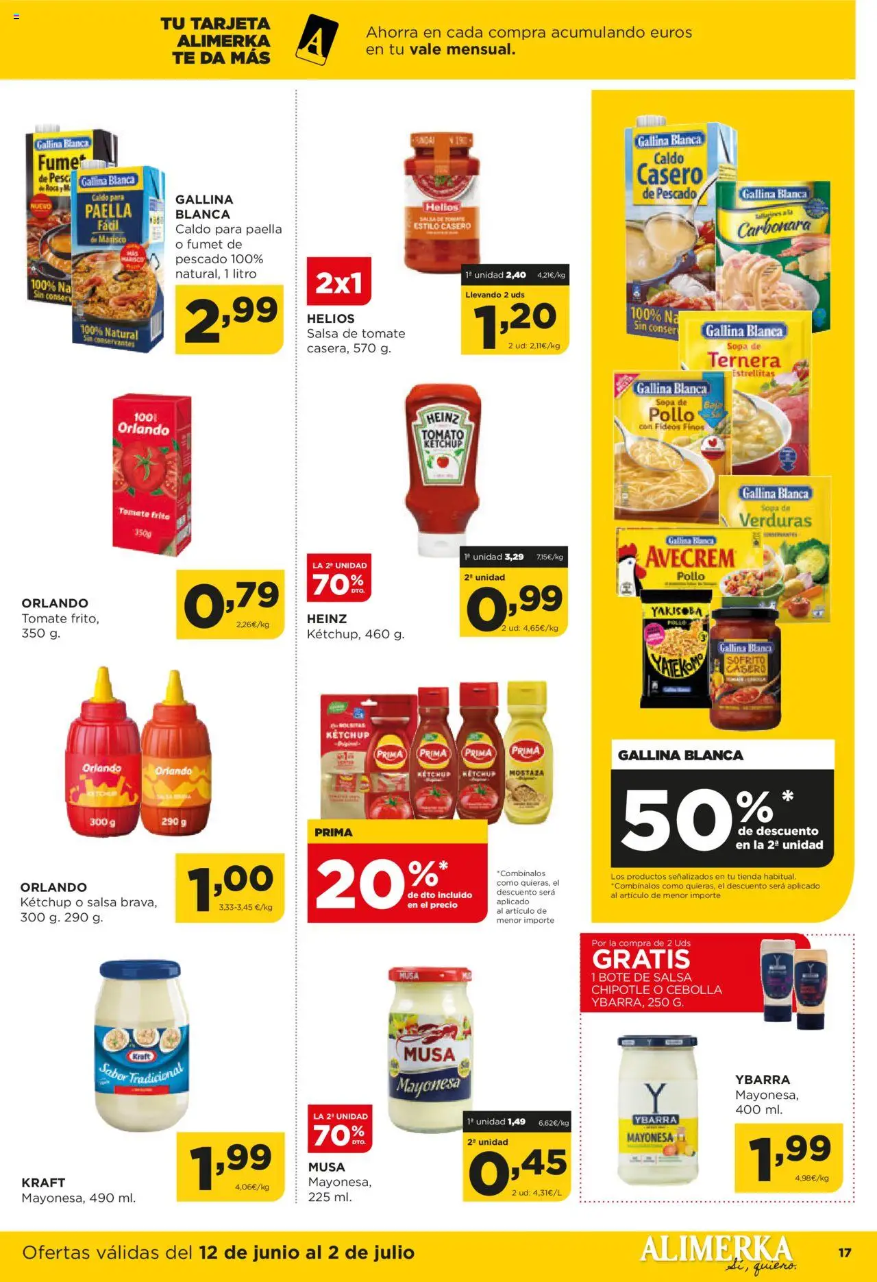 Alimerka folleto Asturias │ válido desde el 12.06.2025 | Página: 18 | Productos: Fideos, Salsa de tomate, Παγωμένο τσάι, Οθόνη προβολής