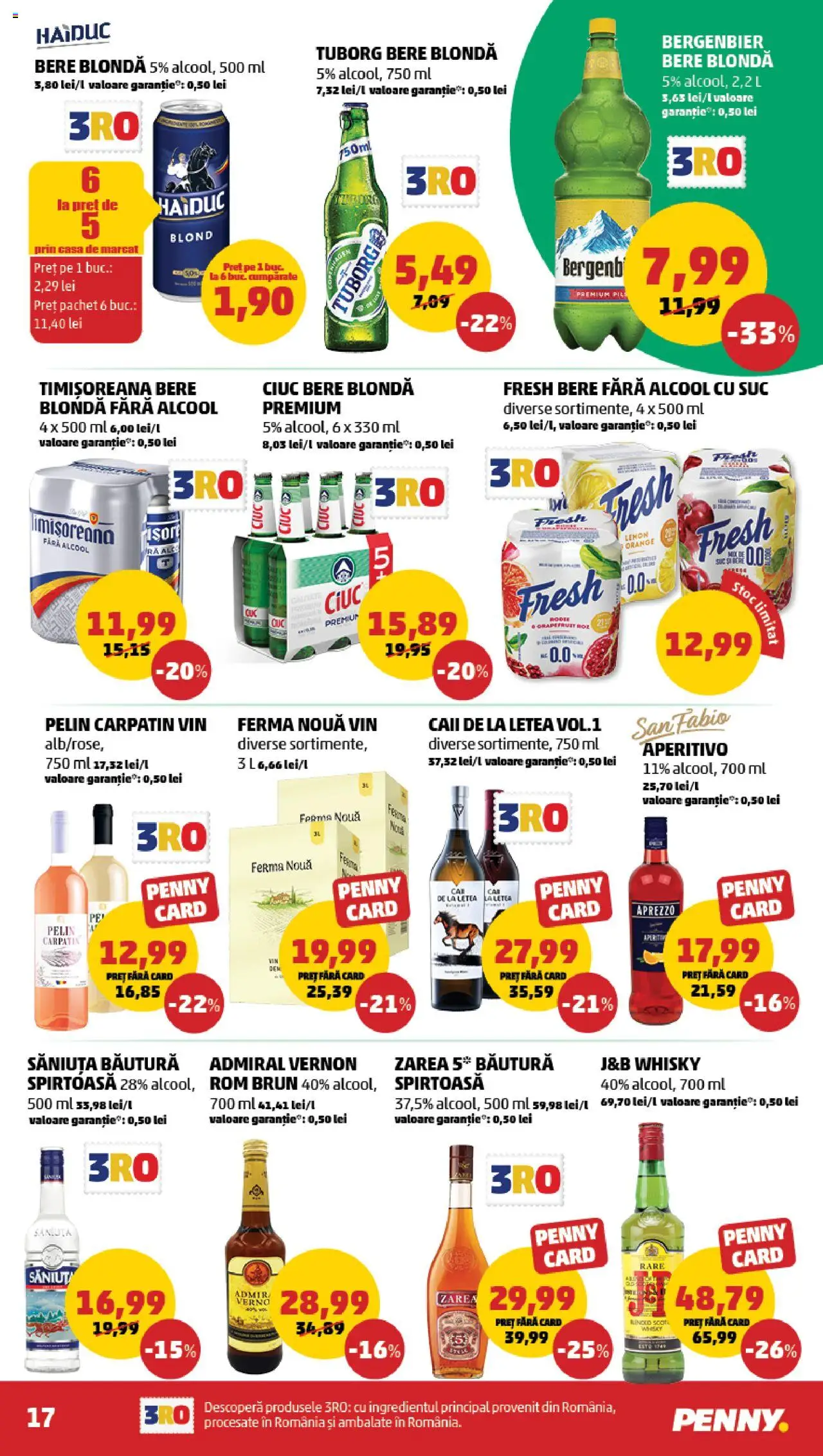 Catalog PENNY – valabil de la 20.08.2025 | Pagină: 17 | Produse: Suc, Vin, Bere, Plastik Kulübe