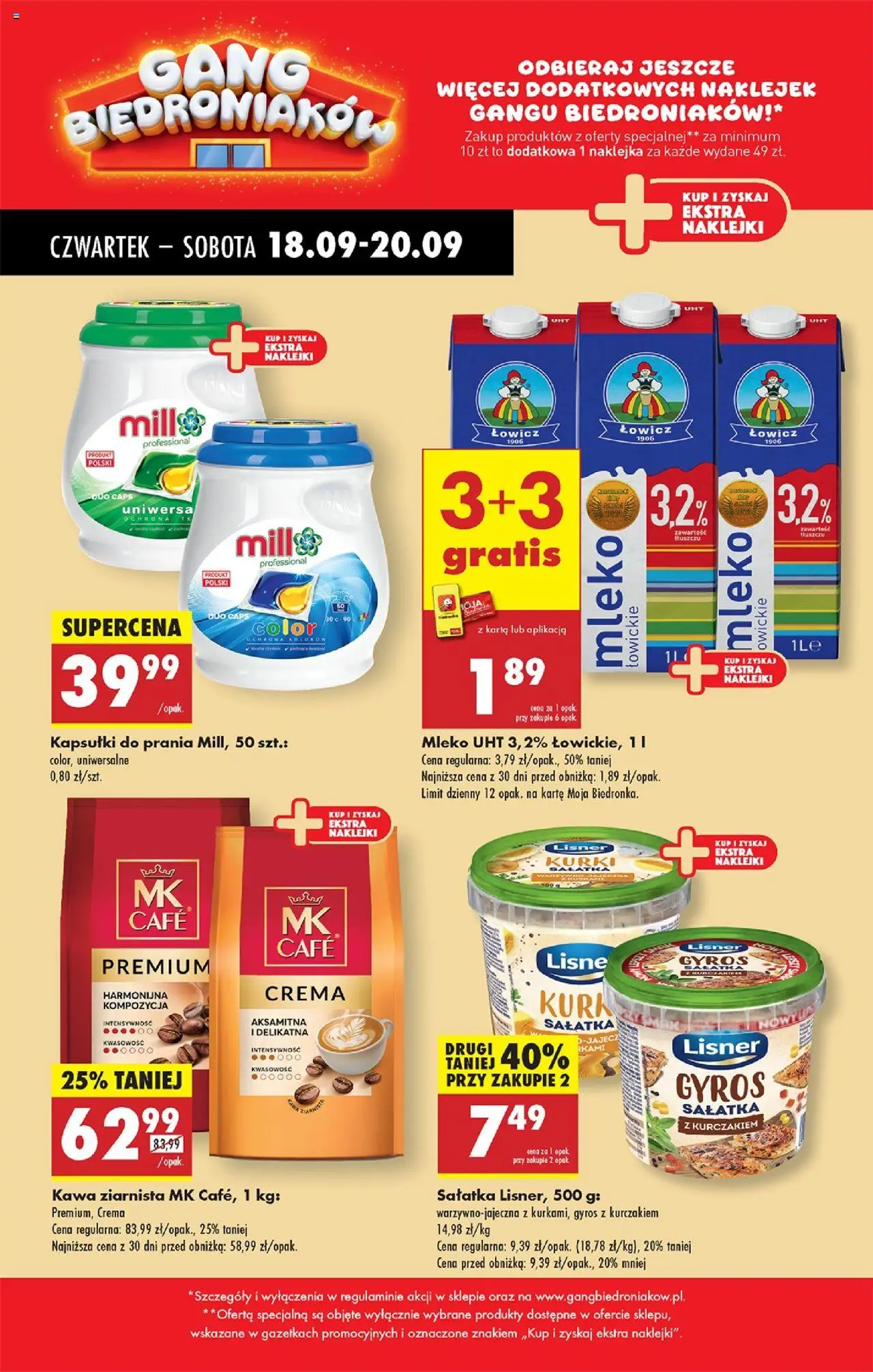Biedronka gazetka - Oferta w tym tygodniu od 18.09.2025 | Strona: 37 | Produkty: Kawa ziarnista, Naklejki, Kapsułki do prania, Kawa