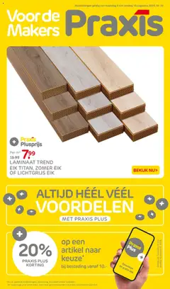 Praxis - Folder - Voorbeeld van een folder van Praxis, geldig van 04.08.2025