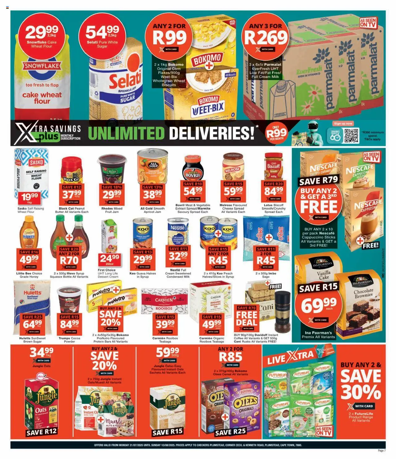 Checkers Western Cape - Plumstead Store Relaunch │ valid from 21.07.2025 | Page: 7 | Products: Detergente líquido, Biscuits, Chocolate, Caramel
