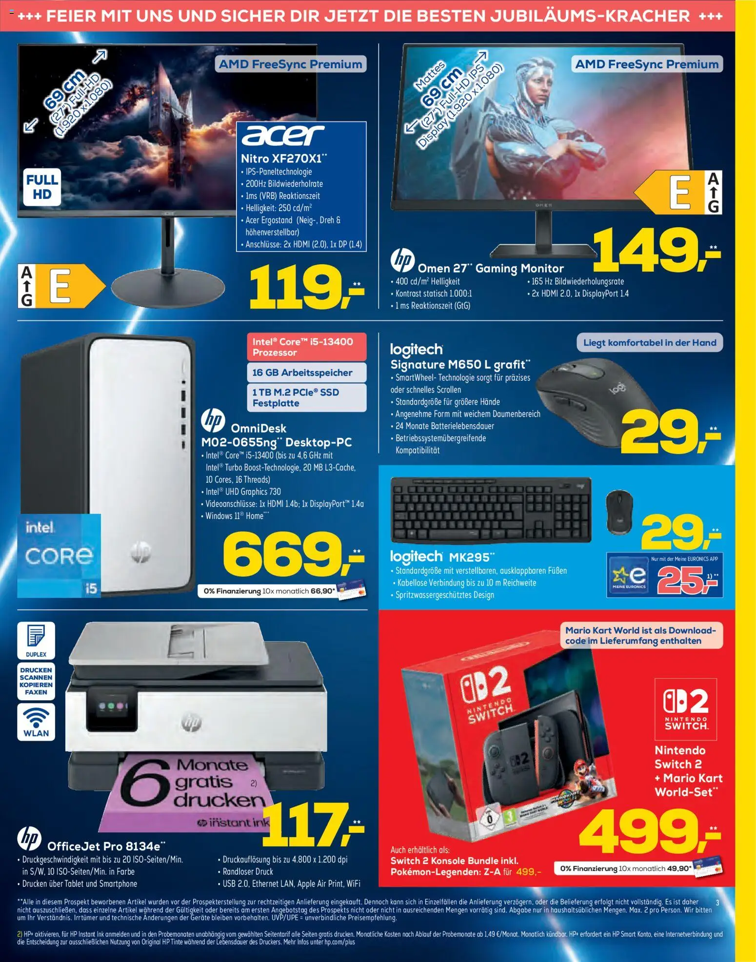 Euronics - Black Friday – gültig ab 05.11.2025 | Seite: 3 | Produkte: HP, USB, Apple, Tablet