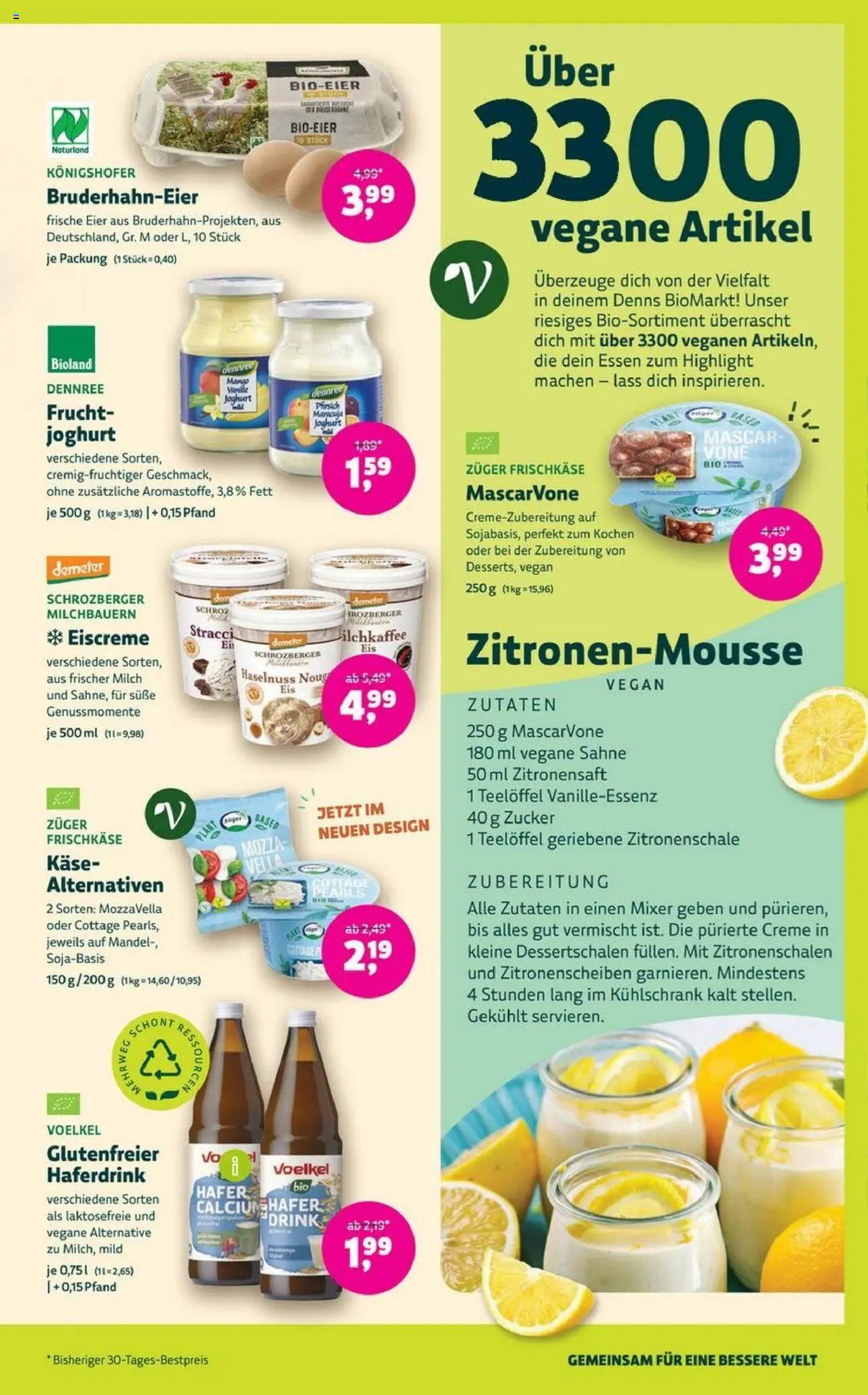 Denns BioMarkt Angebote - gültig ab dem 30.07.2025 | Seite: 3 | Produkte: Mixer, Kühlschrank, Sahne, Frischkase