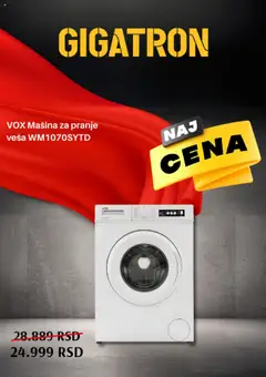 Gigatron katalog - važi od 01.09.2025 | Strana: 2 | Proizvode: Mašina za pranje veša