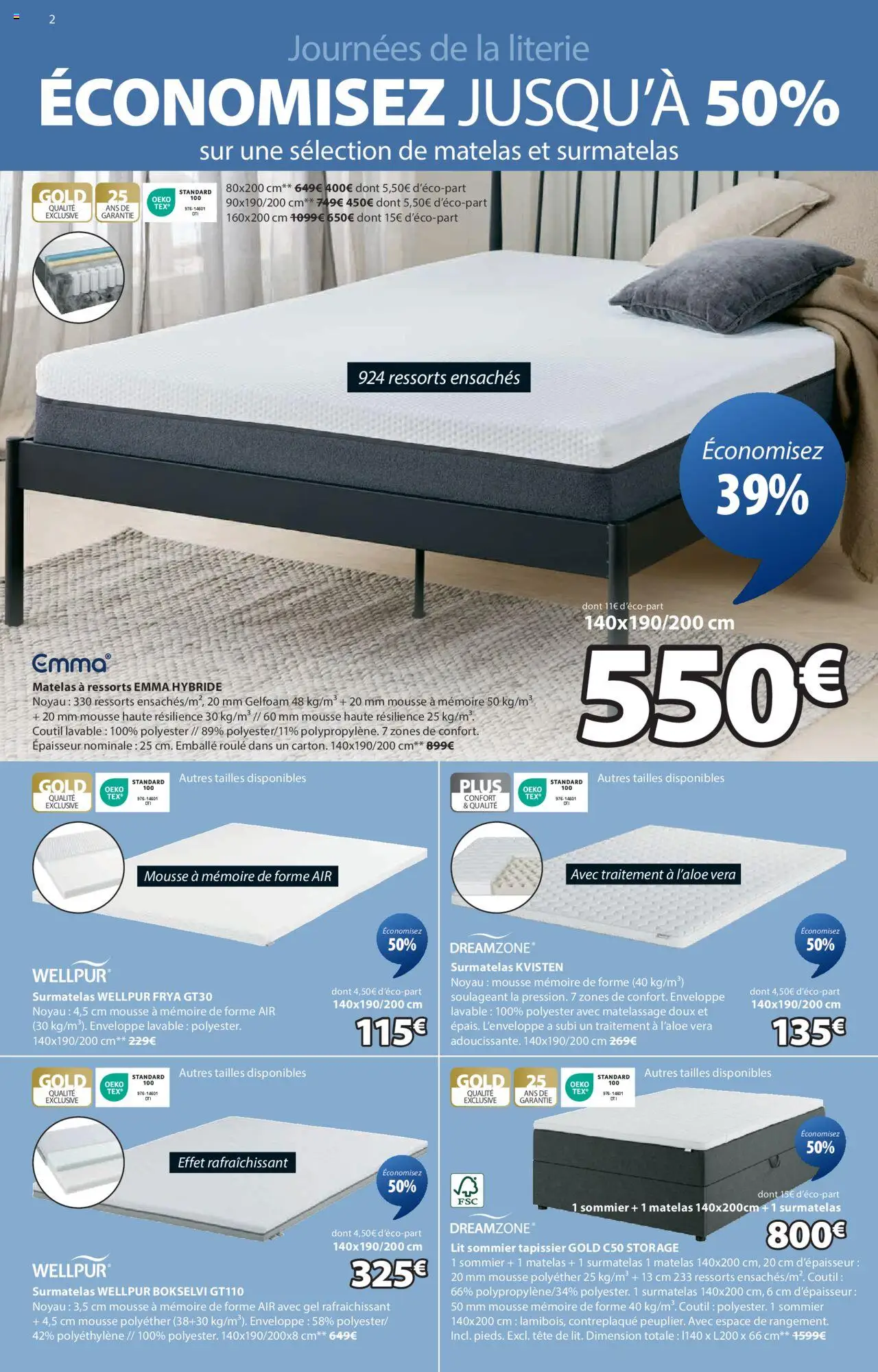  | Page: 2 | Produits: Mousse, Oreiller, Chaise, Boîte de rangement