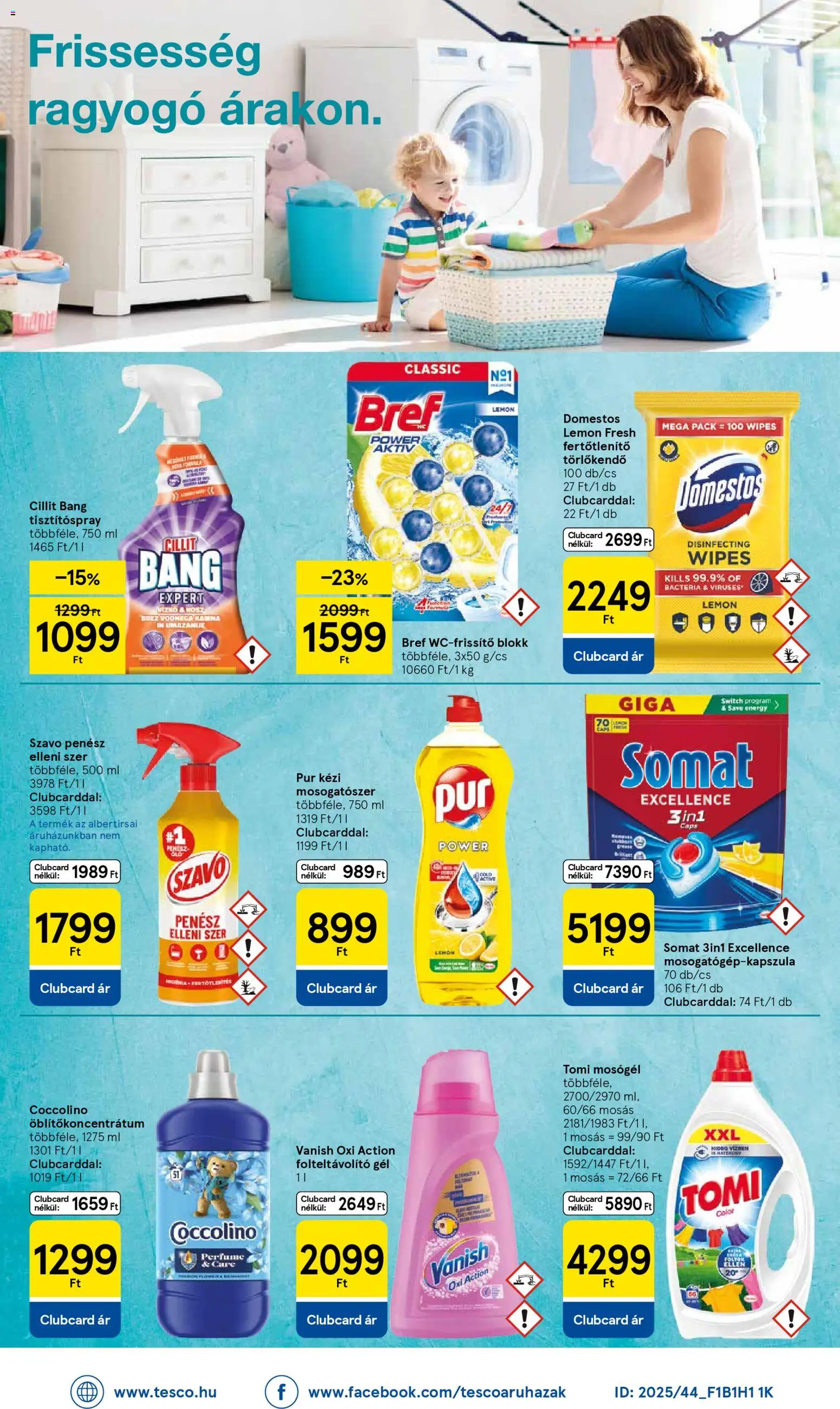 Tesco akciós ujság - amely érvényes a következő dátumtól: 27.12.2025 | Oldal: 8 | Termékek: Somat, Törlőkendő, Folteltávolító, Mosogatószer