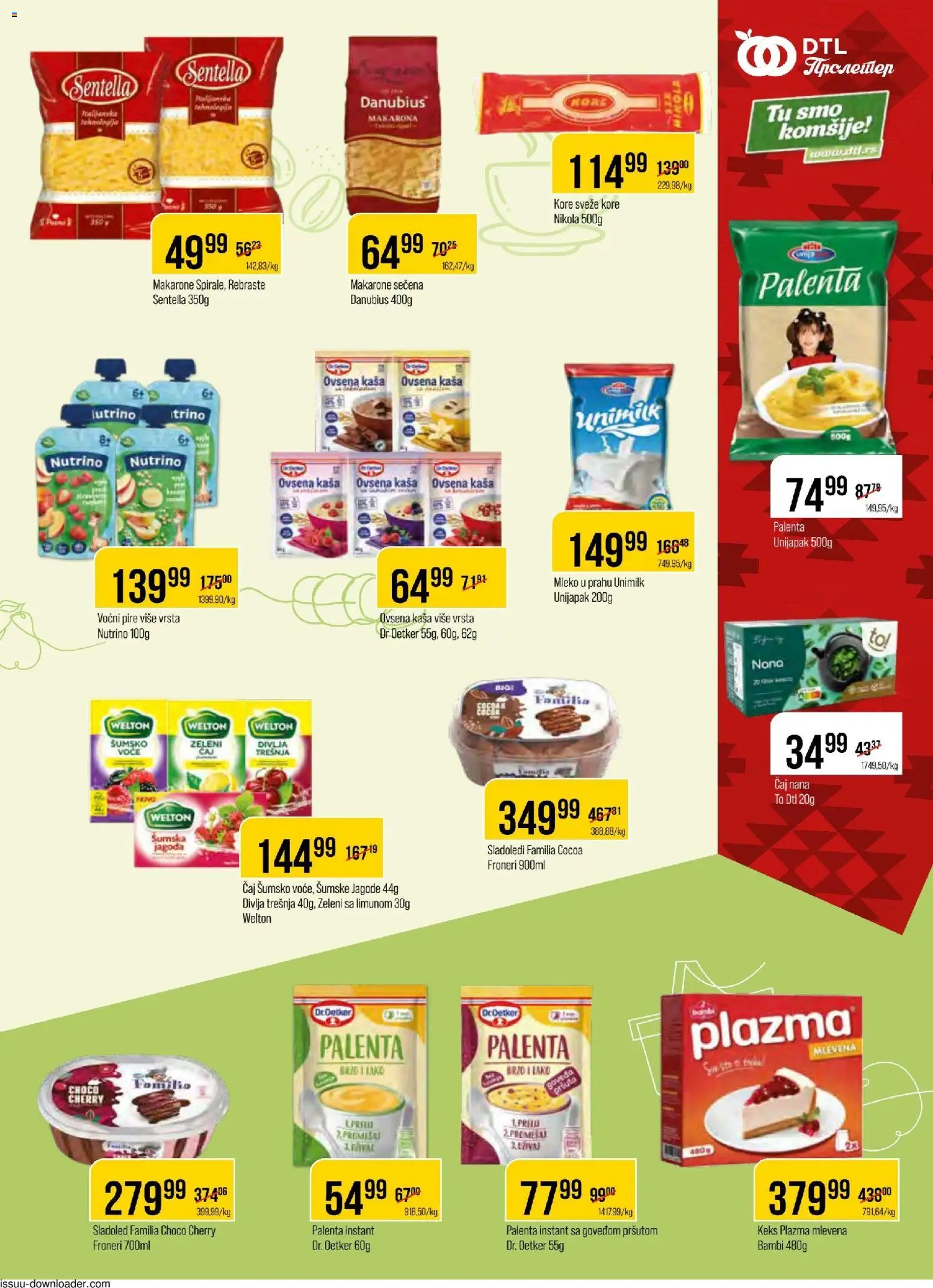 Metalac Proleter katalog - važi od 28.01.2026 | Strana: 7 | Proizvode: Ovsena kaša, Palenta, Plazma, Mleko