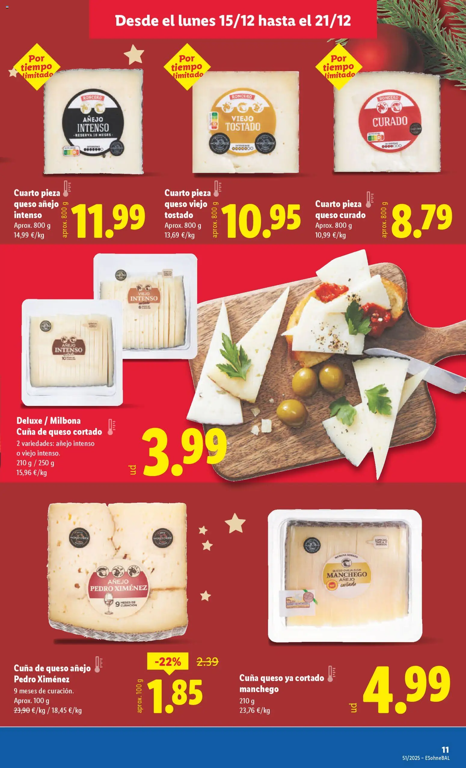 Lidl folleto │ válido desde el 15.12.2025 | Página: 12 | Productos: Queso, Cuna