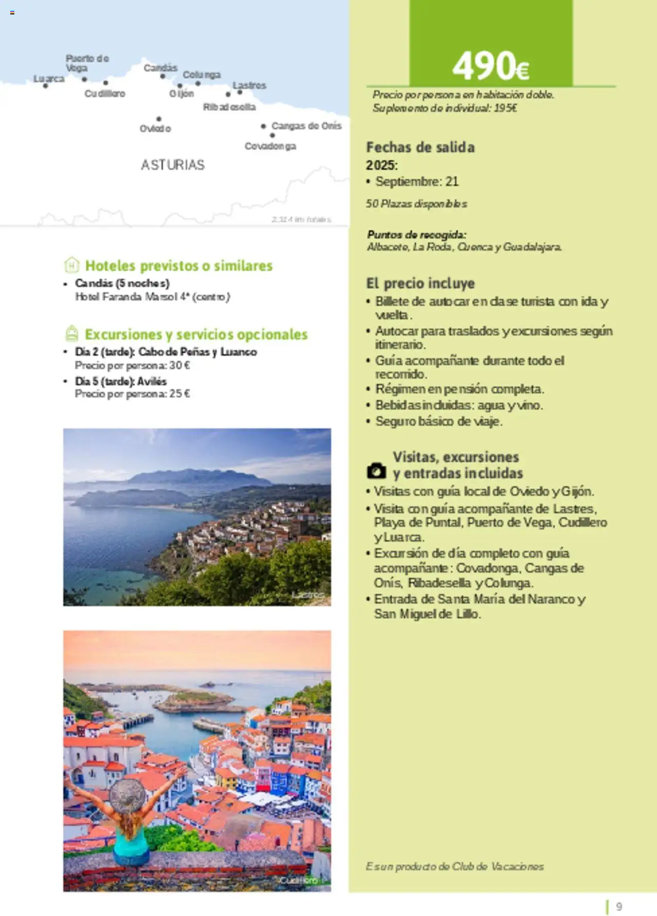 Viajes El Corte Inglés - Catálogo Turismo Social Castilla La Mancha │ válido desde el 03.02.2025 | Página: 9