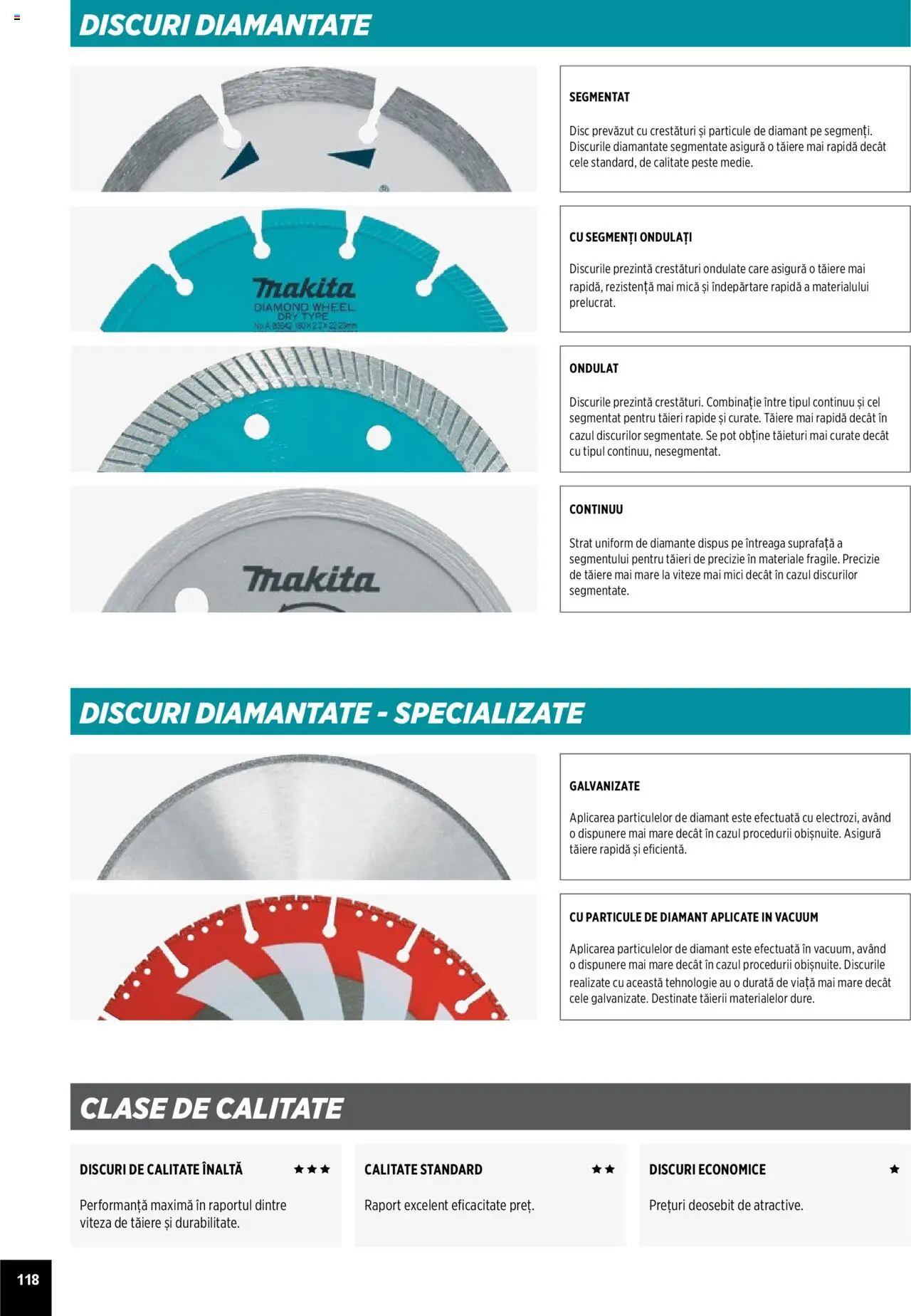 Noul catalog Makita – valabil de la 01.04.2025 | Pagină: 118 | Produse: Disc, Mici, Pește